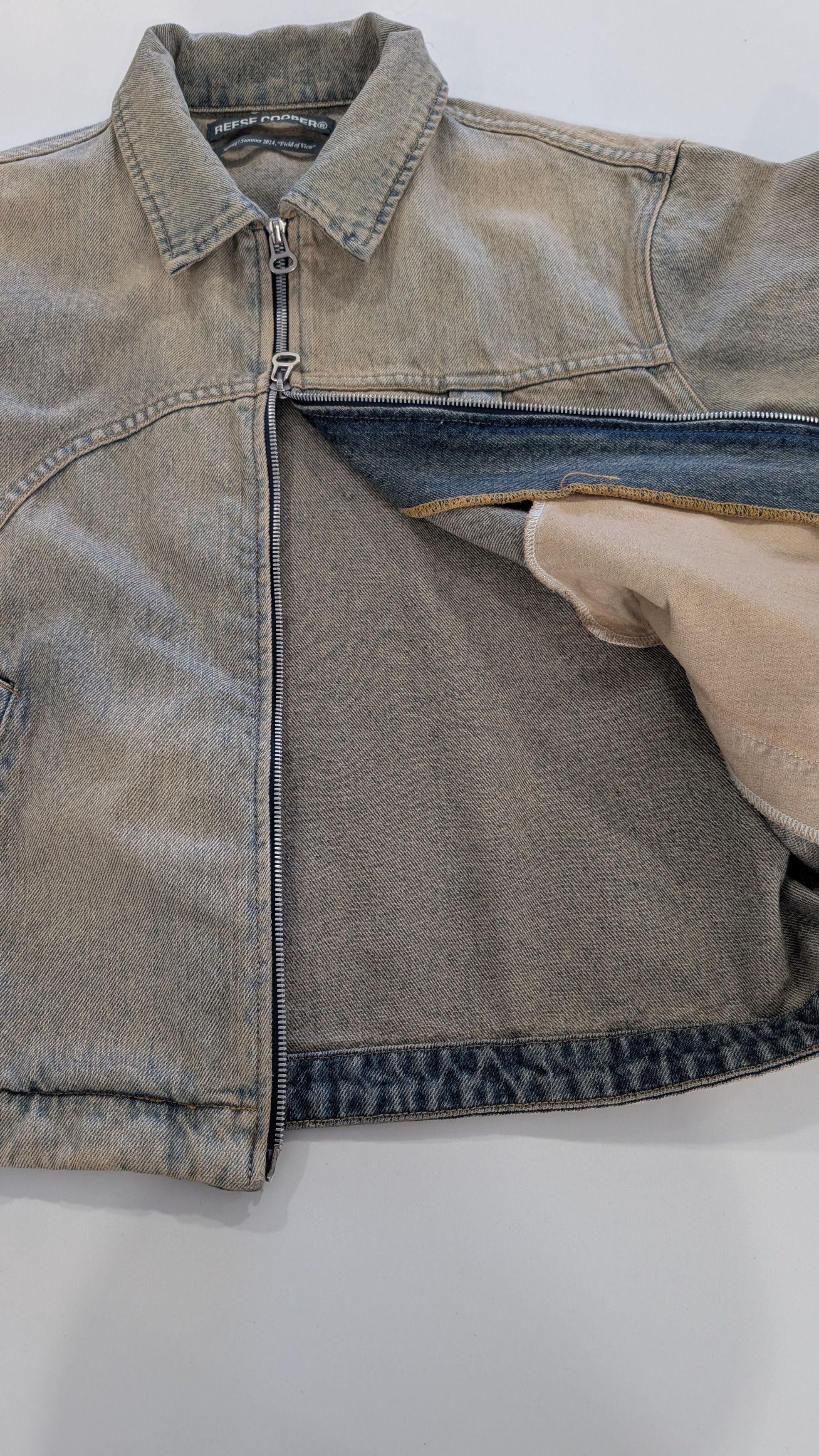 Reese Cooper Reese Cooper Spring 2024 Curved Washed Denim Work Jacket Size US M / EU 48-50 / 2 - 7 Thumbnail