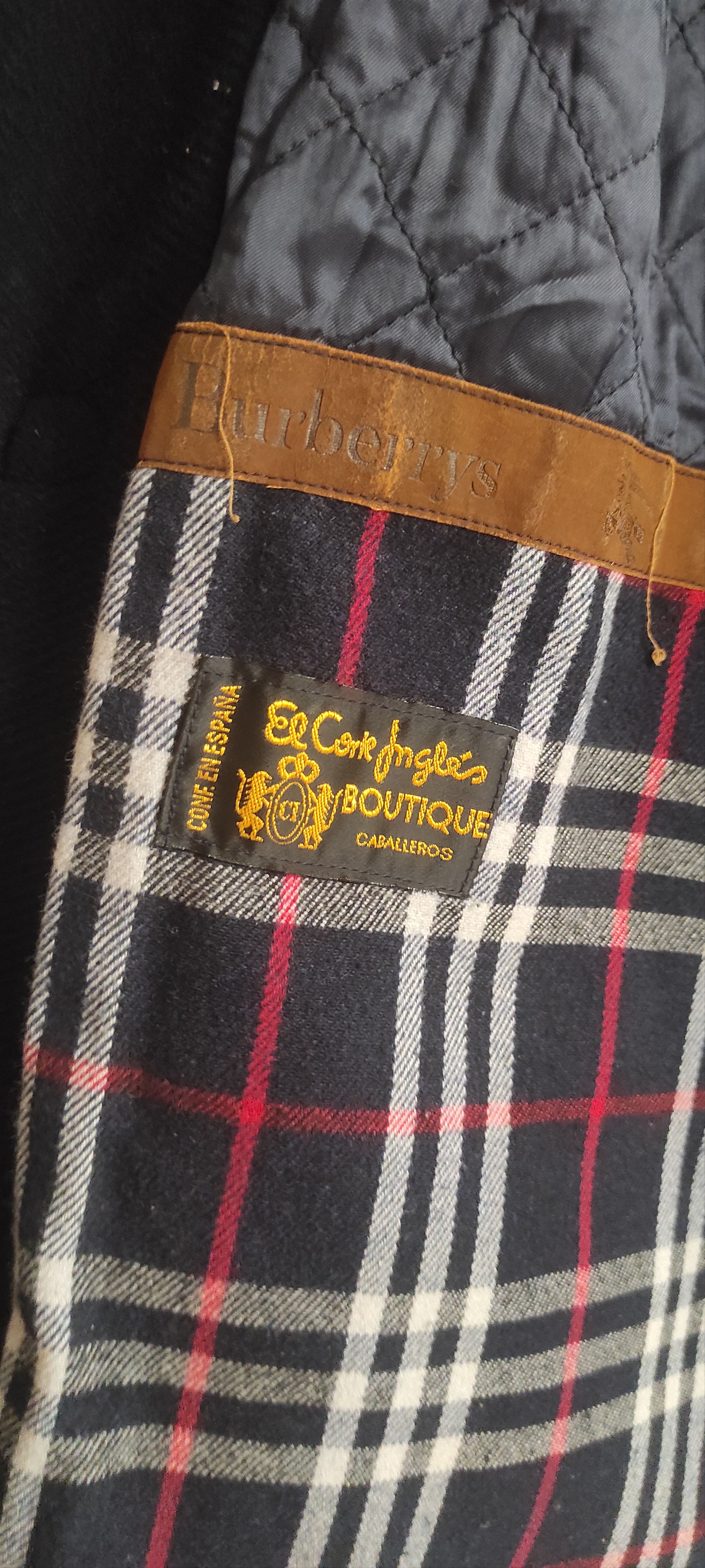Burberry Vintage Burberrys Wool 90s Duffle Coat Blue Nova Check Size US XL / EU 56 / 4 - 8 Thumbnail