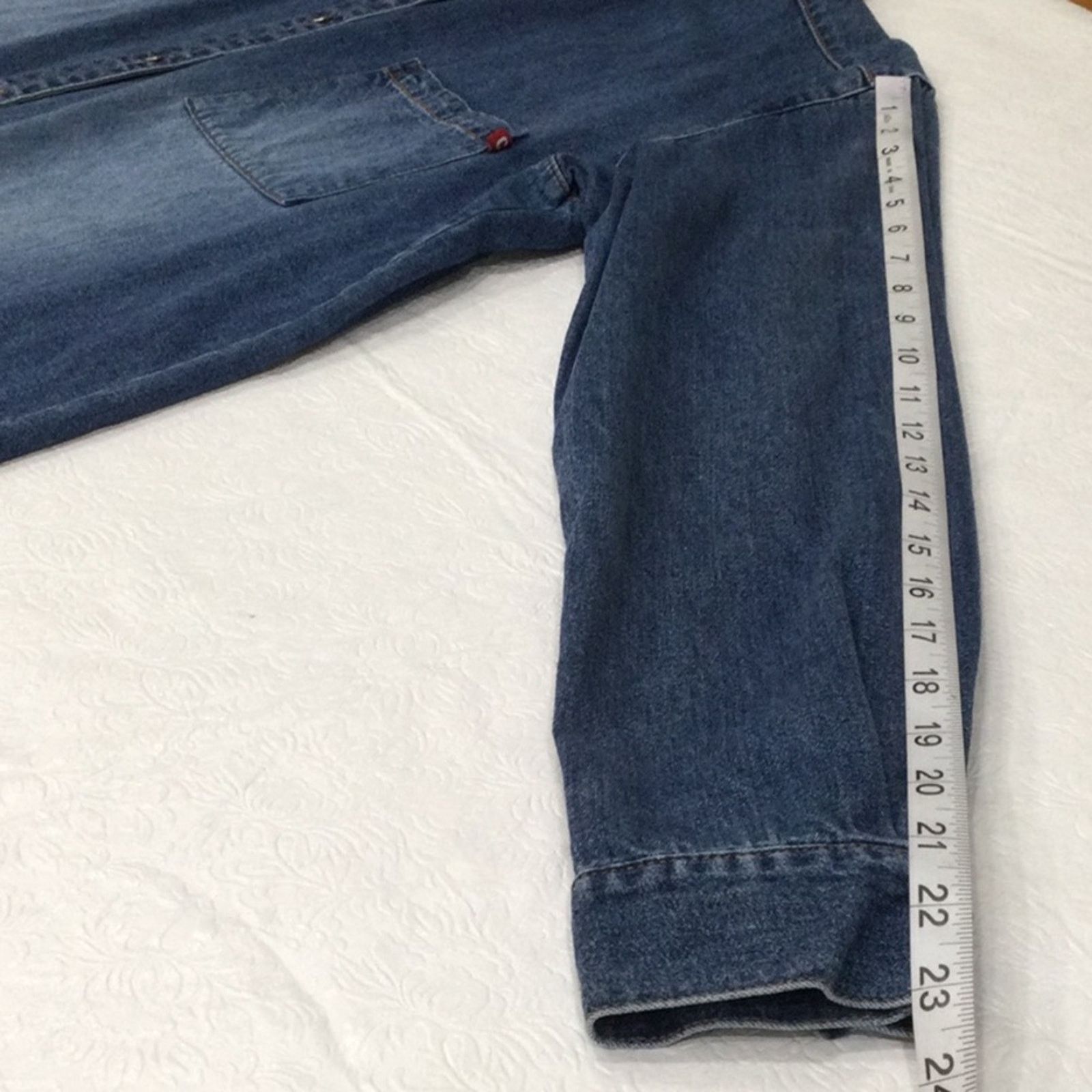 Chicos Chico’s Denim Pocket Full Button Front Shirt Size 2/L/12 Size L / US 10 / IT 46 - 15 Thumbnail
