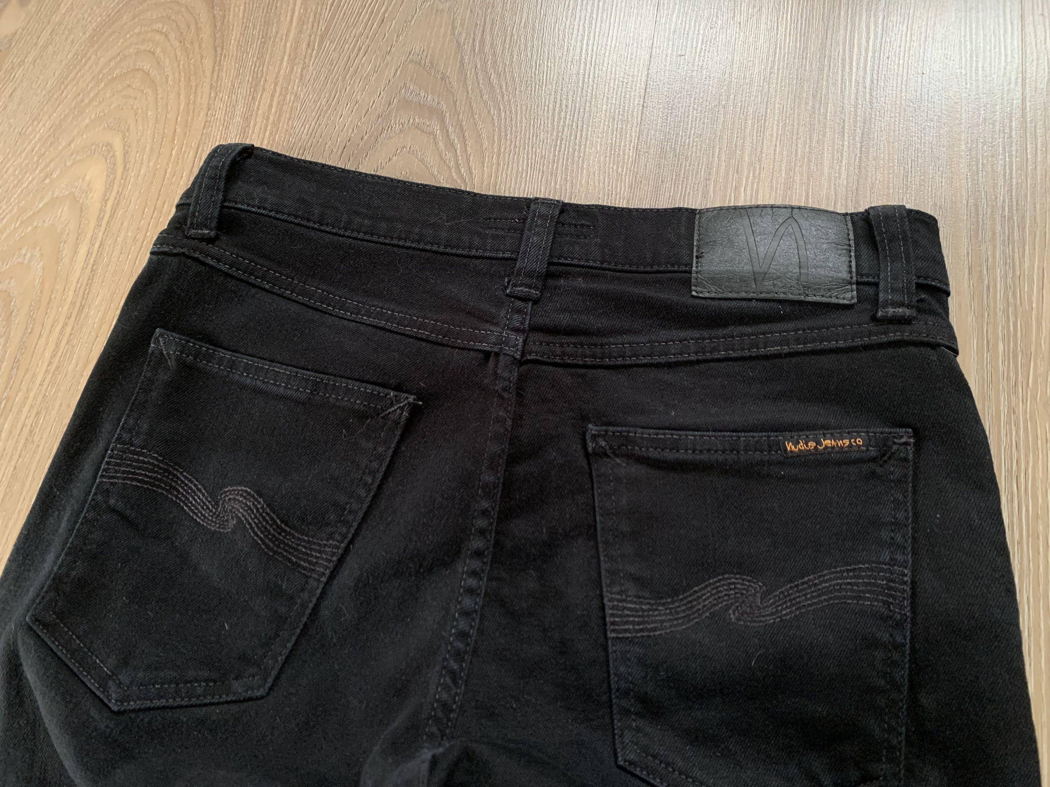 Nudie Jeans Mens Nudie Jeans Co Black Stretch Jeans Size US 30 / EU 46 - 6 Thumbnail