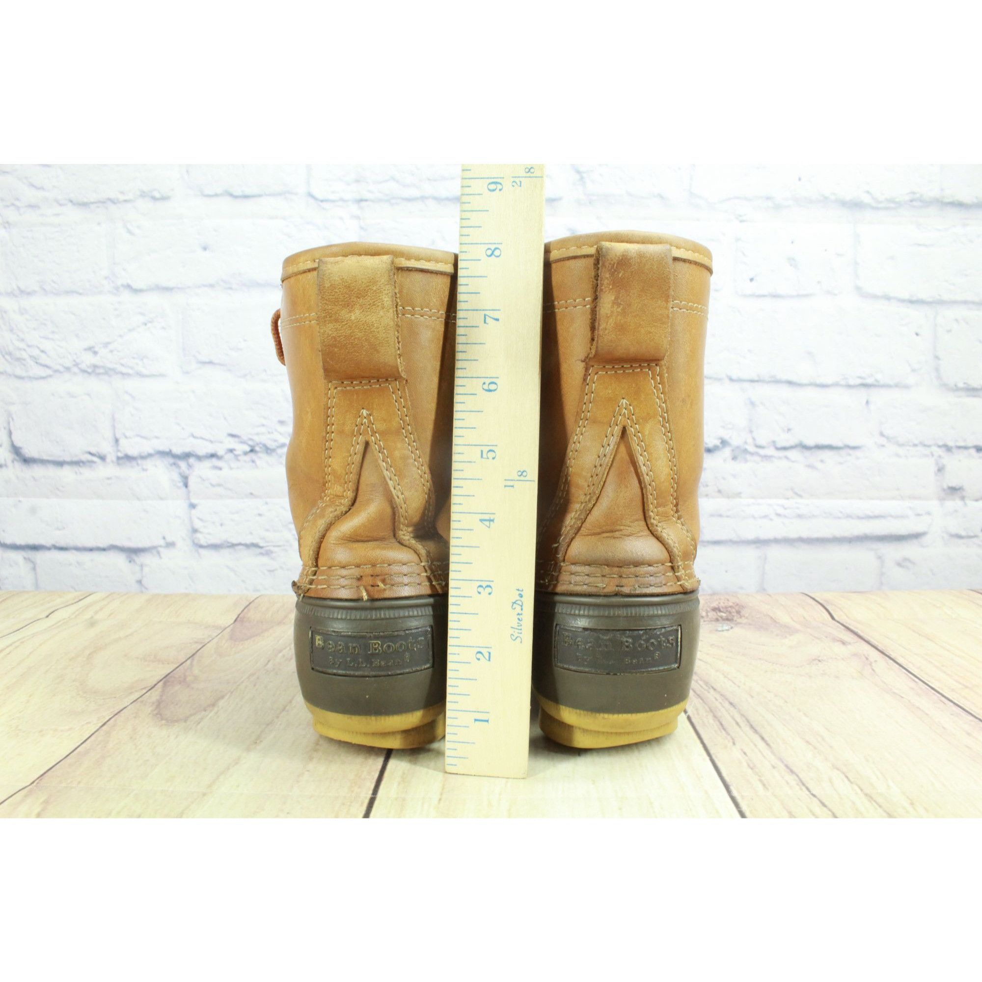 L.L. Bean LL Bean Women’s 8" Gore-Tex Insulated Brown Leather Boots Size US 7 / IT 37 - 6 Thumbnail