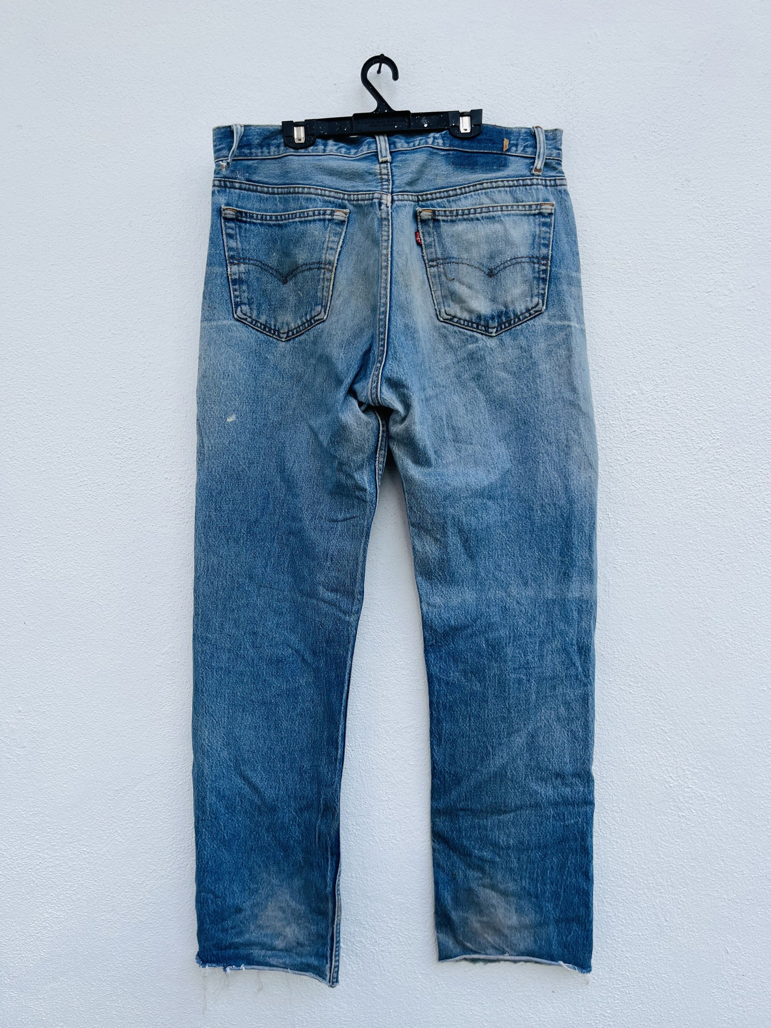 Levi's Vintage Clothing × Vintage Vintage 80s Levis Disressed Designed Fashion Style Size US 32 / EU 48 - 2 Thumbnail