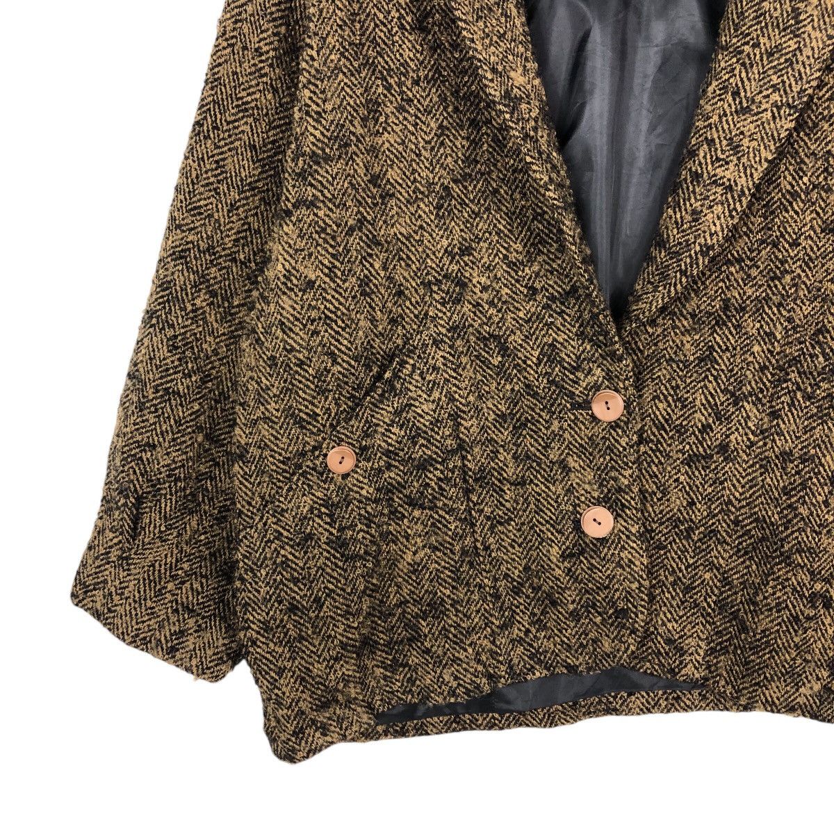 Japanese Brand 📌Vintage Wool Herringbone Bomber Jacket Murayama Kapital Size US M / EU 48-50 / 2 - 5 Thumbnail