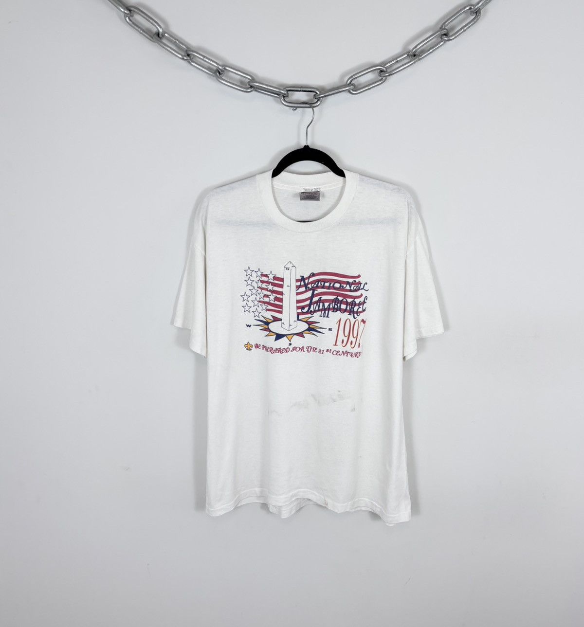 Other Vintage 1992 National Jamboree USA White Single Stitch Tee Size US XL / EU 56 / 4 - 1 Thumbnail