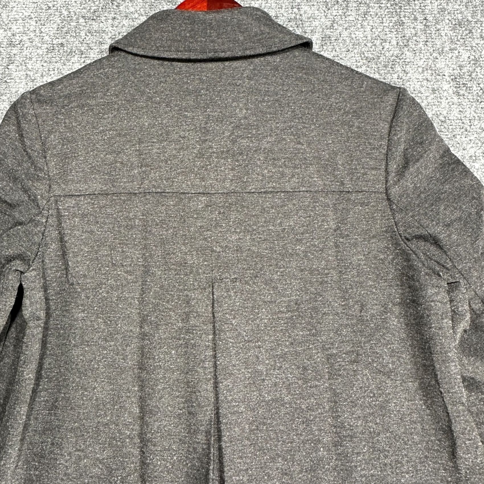 Vintage Chicos Cardigan Womens S Charcoal Gray Stretch Knit Button Up Collar Pockets Size S / US 4 / IT 40 - 8 Thumbnail