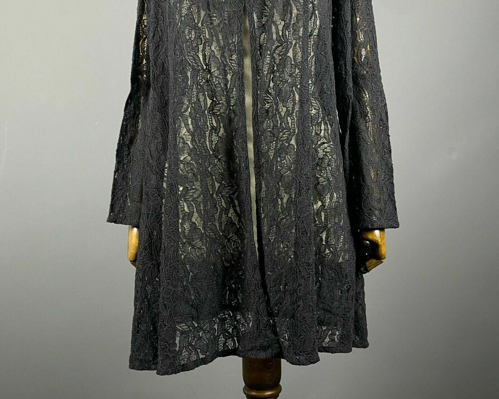 Massimo Osti The Masai Clothing Company Black Mesh Floral Dress Size L Size L / US 10 / IT 46 - 3 Thumbnail