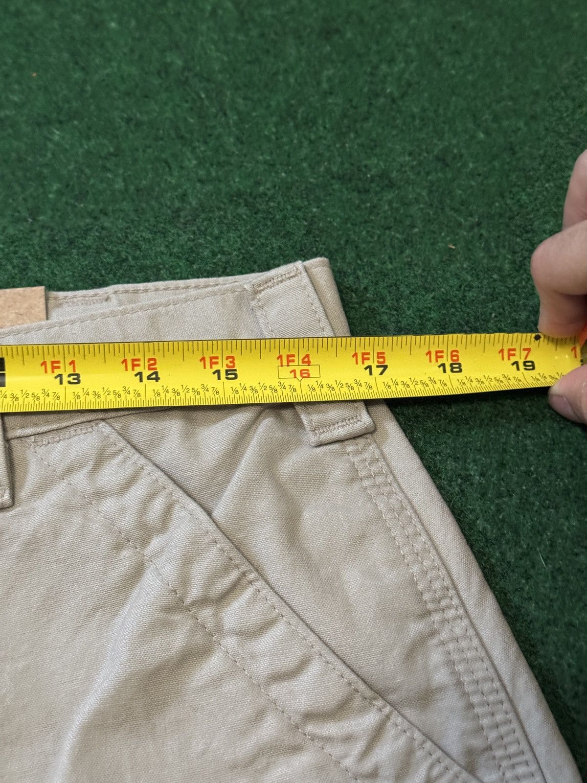 Carhartt NWT Carhartt Biege Baggy Skater Grunge Carpenter Shorts Size US 33 - 4 Thumbnail