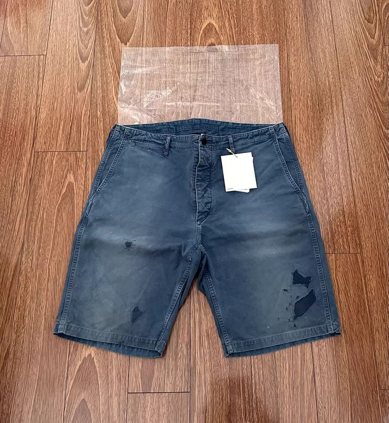 VISVIM ICT Chino Shorts with Distressed Details