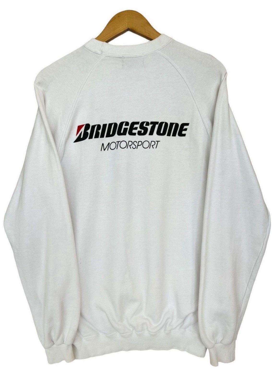Vintage Vintage 90s Bridgestone Motorsports Rally Racing Sweatshirt Size US M / EU 48-50 / 2 - 1 Thumbnail