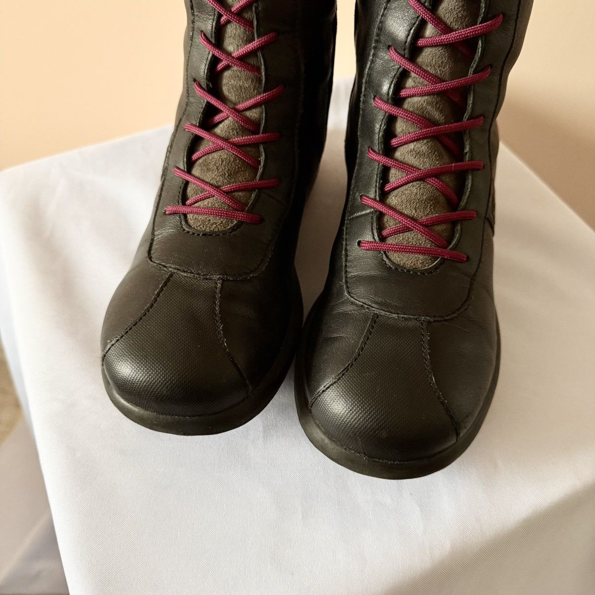 Dirk Bikkembergs Camper Pelotas Boxing Biker High Sneakers Boots Kostadinov Size US 5 / IT 35 - 3 Thumbnail