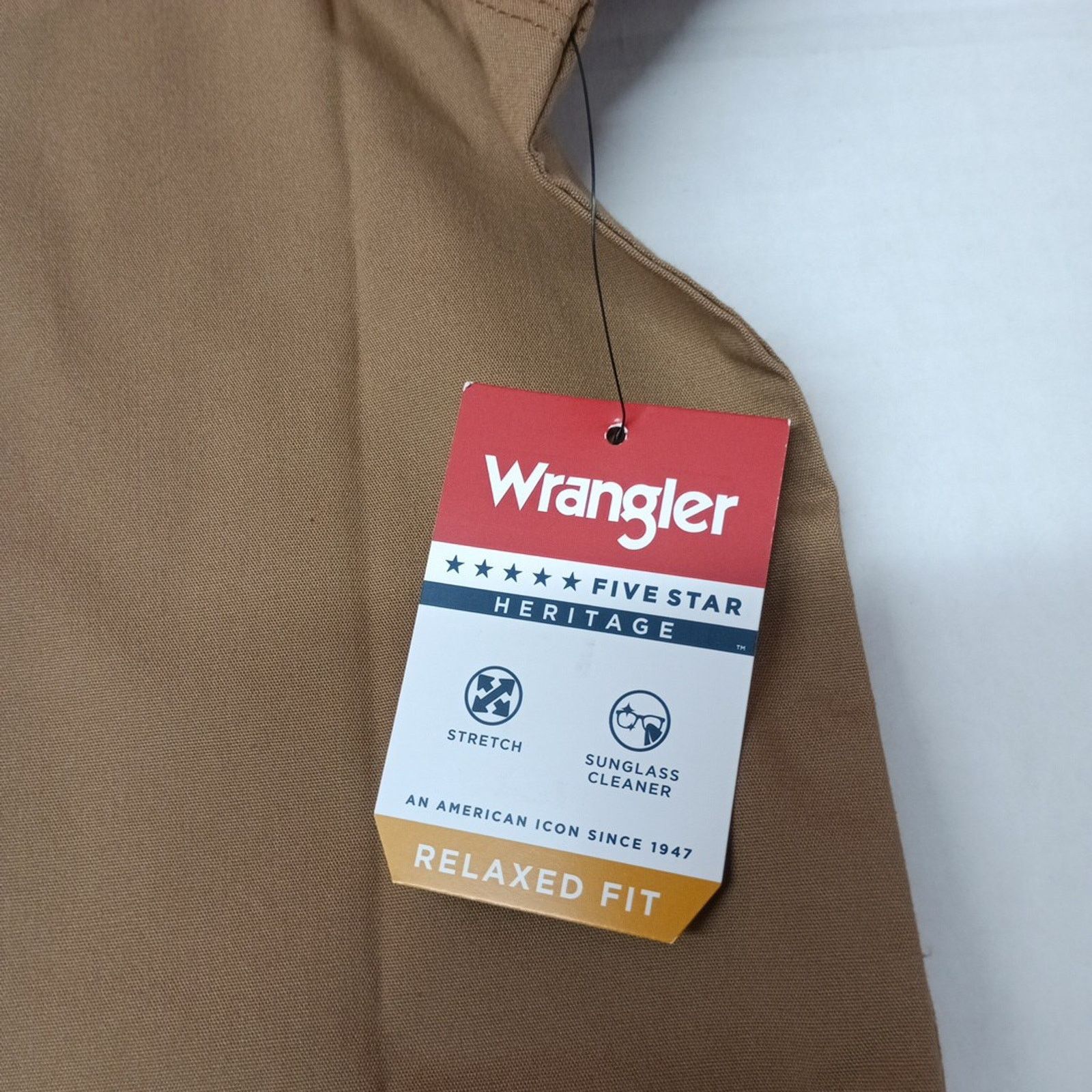 Wrangler Wrangler Big Men's Relaxed Fit Woven Shirt Size 3XL Brown Size US XXL / EU 58 / 5 - 3 Thumbnail
