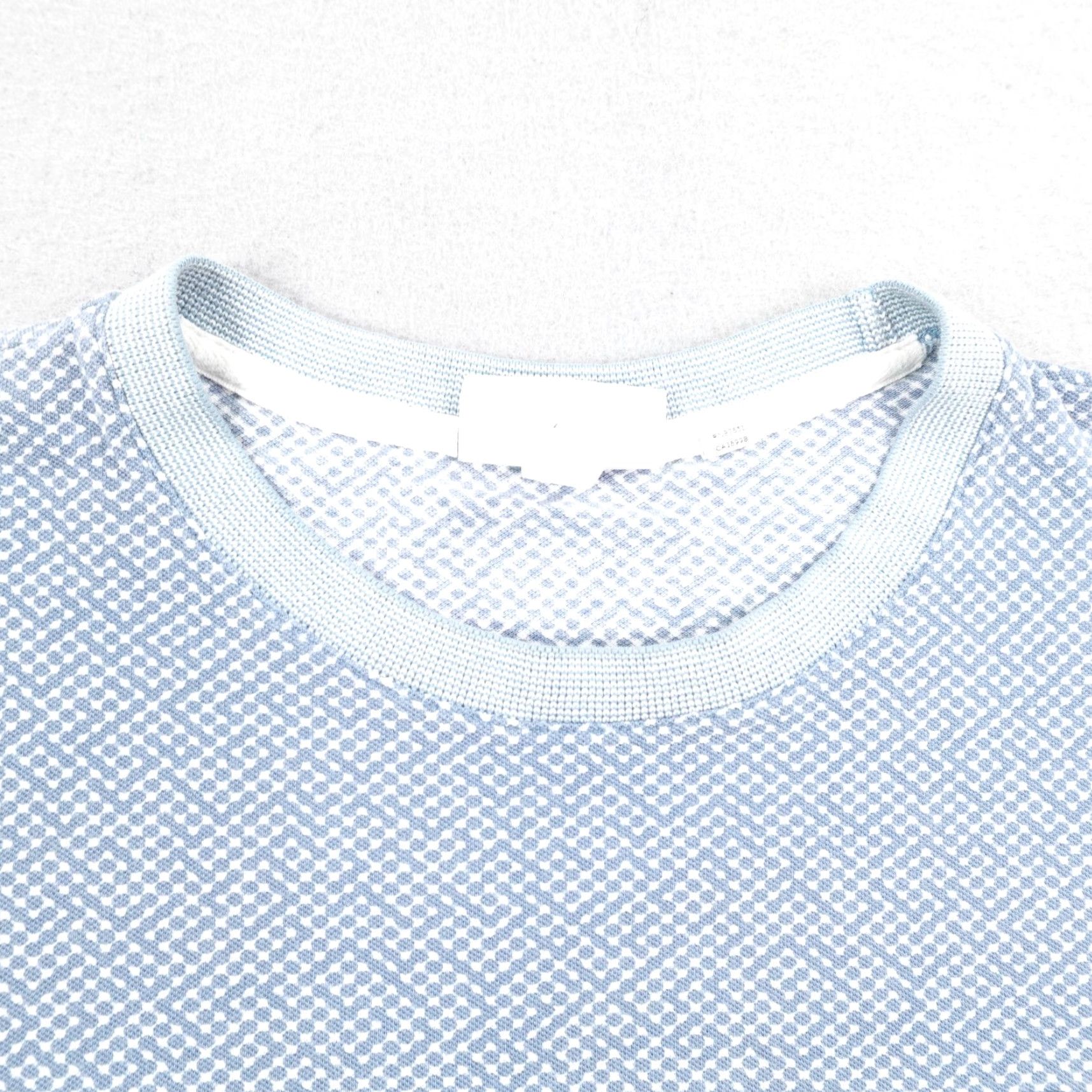 Lacoste Lacoste Shirt Mens XXL Blue White Regular Fit Birdseye Crewneck Croc Logo Preppy Size US XXL / EU 58 / 5 - 2 Thumbnail