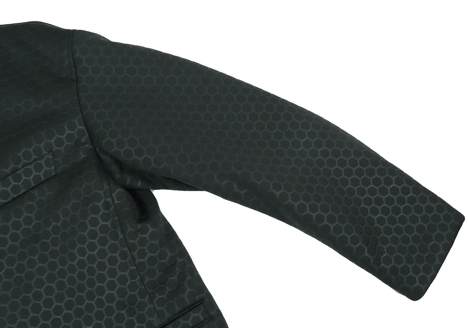Issey Miyake Hexagon Embossed Hook Jacket in Deep Green Size US M / EU 48-50 / 2 - 6 Thumbnail