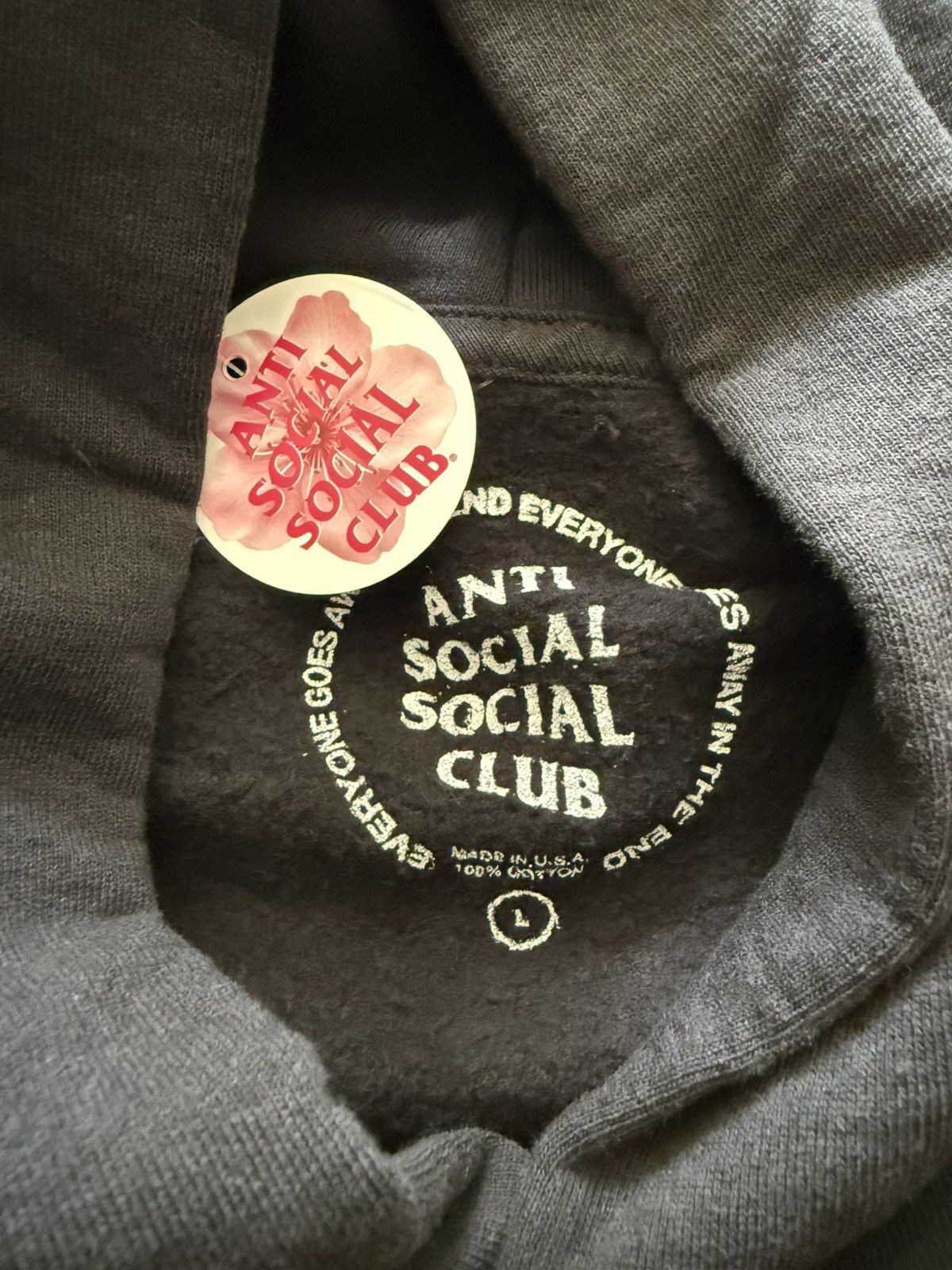 Anti Social Social Club × Fragment Design ASSC x Fragment Design Lightnin Logo Hoodie Black/Yellow - L Size US L / EU 52-54 / 3 - 3 Thumbnail