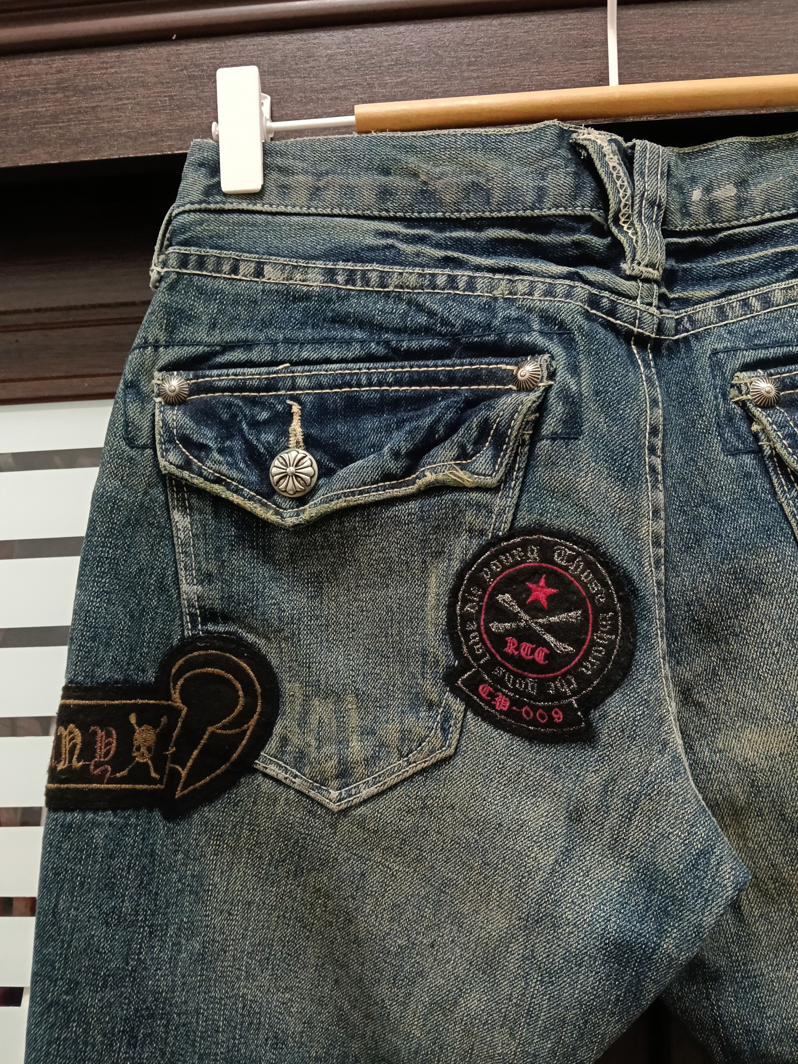 Le Grande Bleu (L.G.B.) 💥Flared Bootcut Trim.Co.Ltd Rock & Love Japanese Denim💥 Size US 29 - 12 Thumbnail