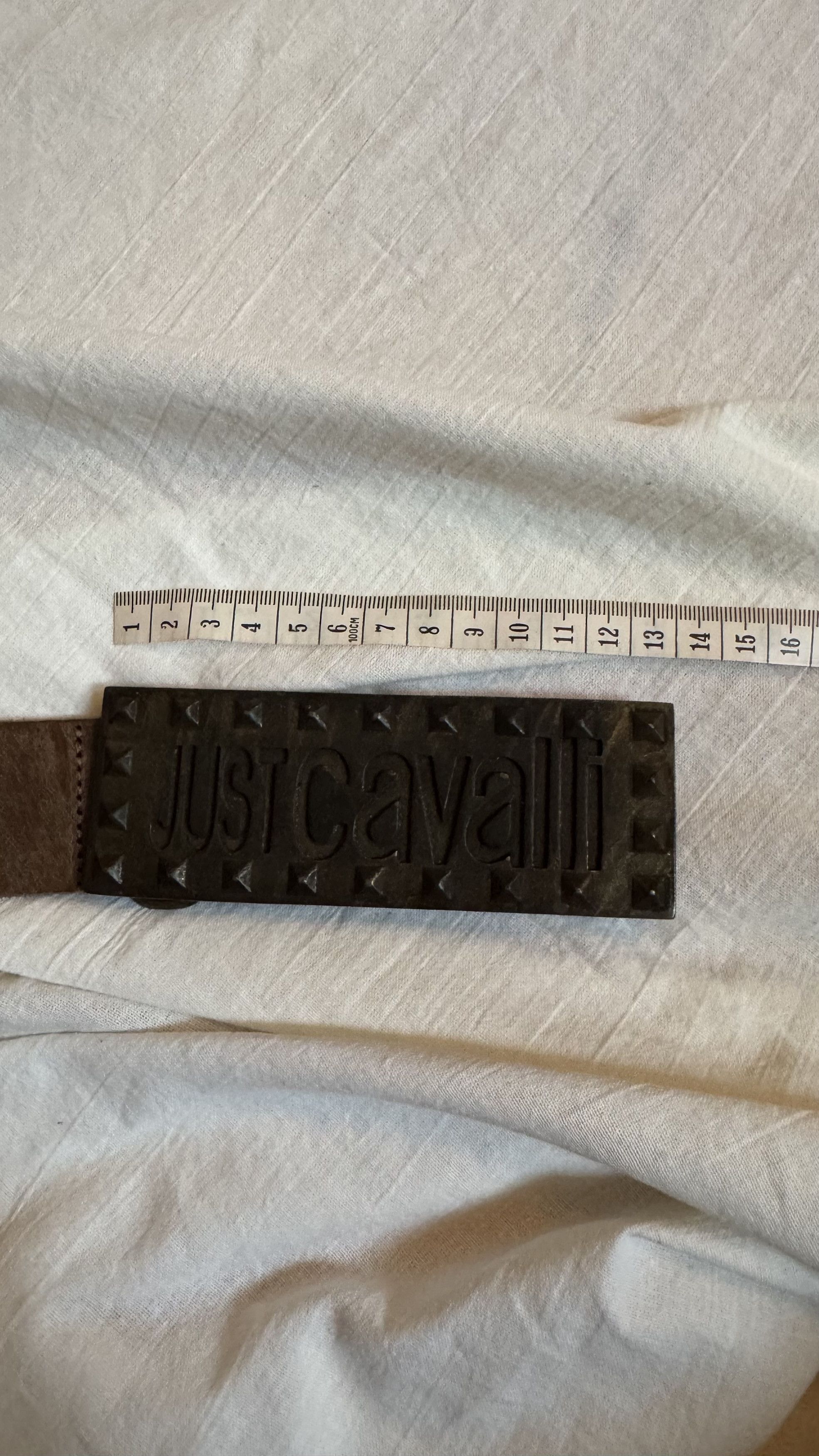 Just Cavalli Just Cavalli Vintage Smooth Leather Studded Belt Size ONE SIZE - 10 Thumbnail