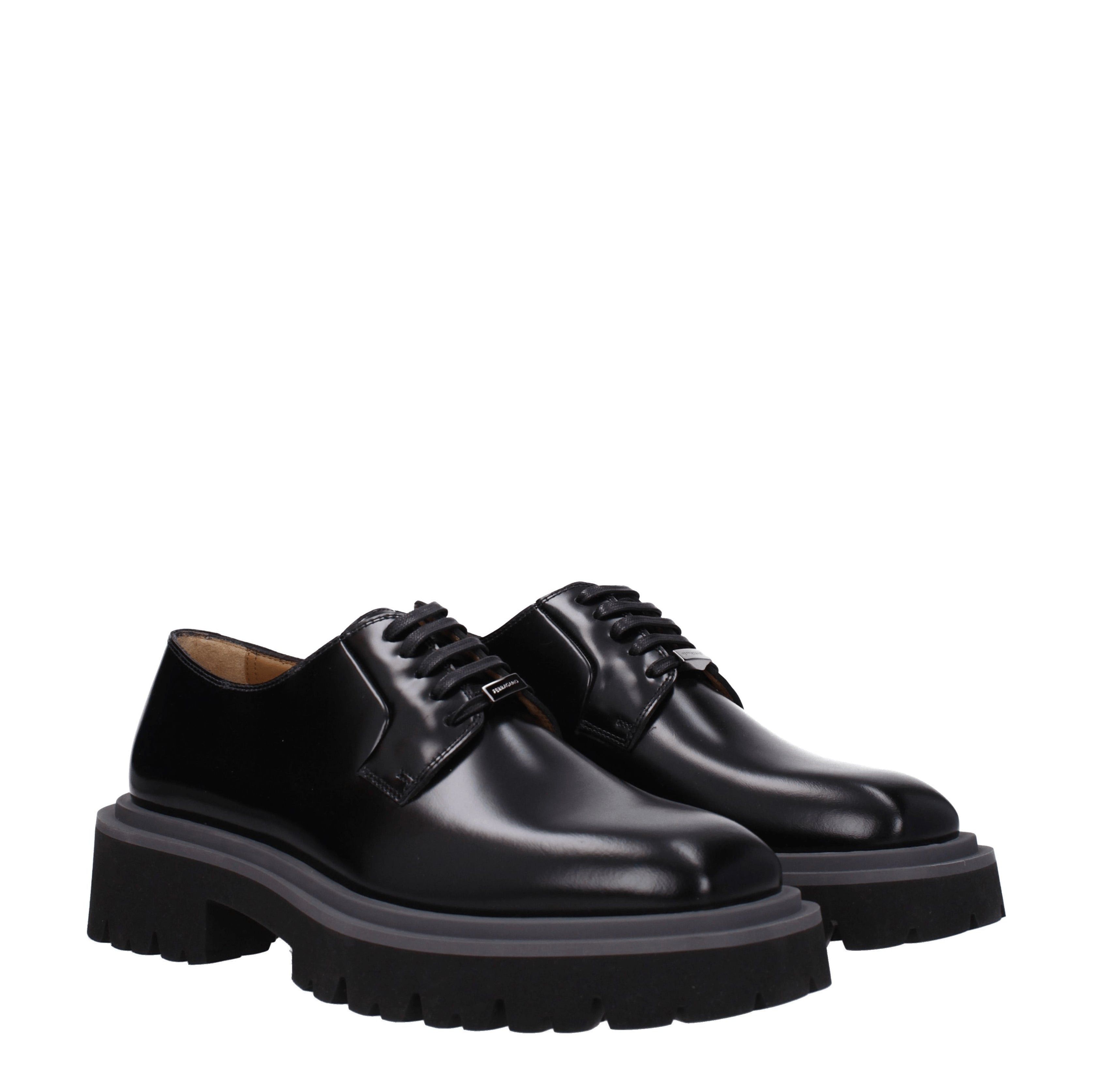 Salvatore Ferragamo Men's Lace ups in Leather Size US 9.5 / EU 42-43 - 1 Thumbnail