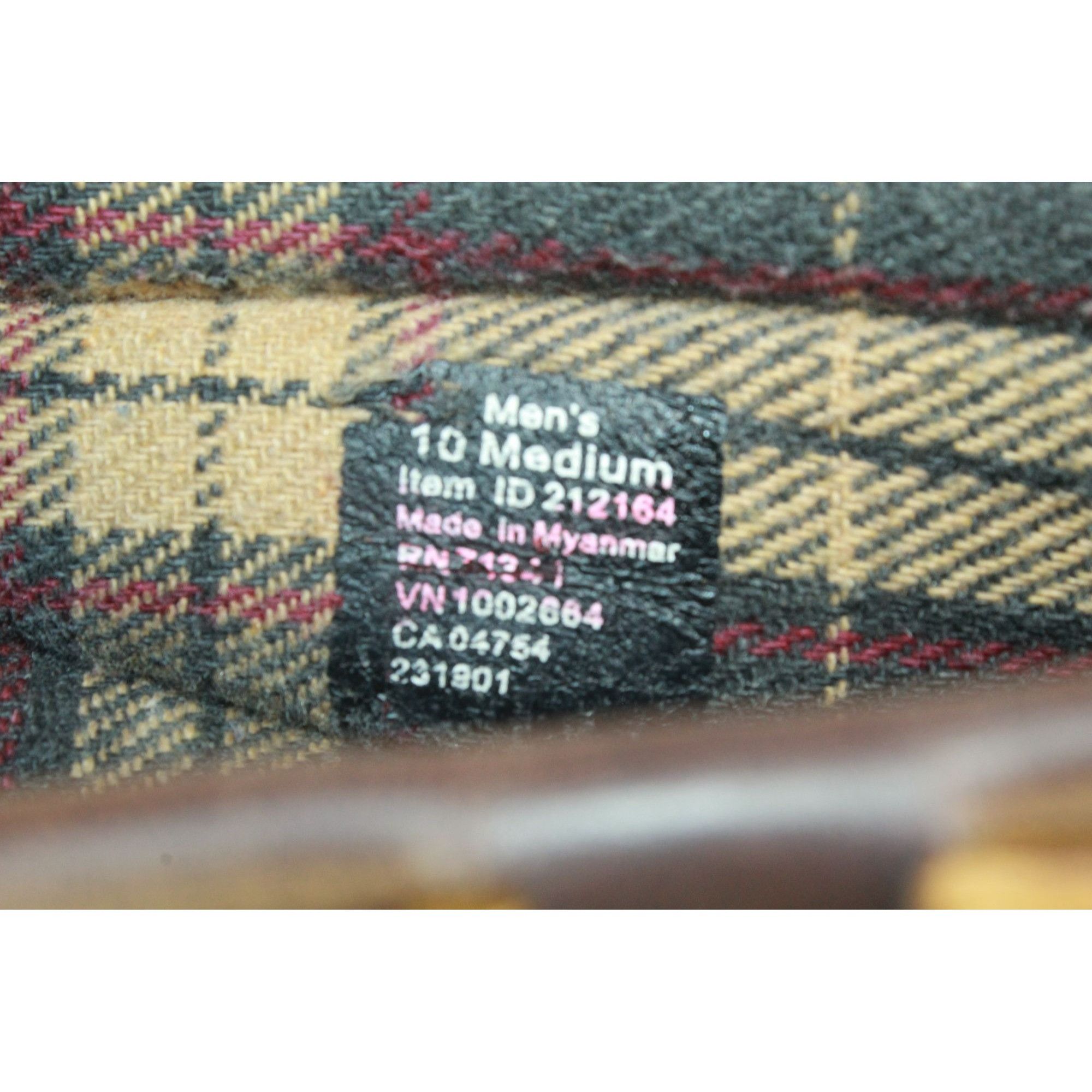 Flannel × L.L. Bean × Leather LL Bean Men's Handsewn Slippers Flannel Lined Leather Brown Size US 10 / EU 43 - 8 Thumbnail