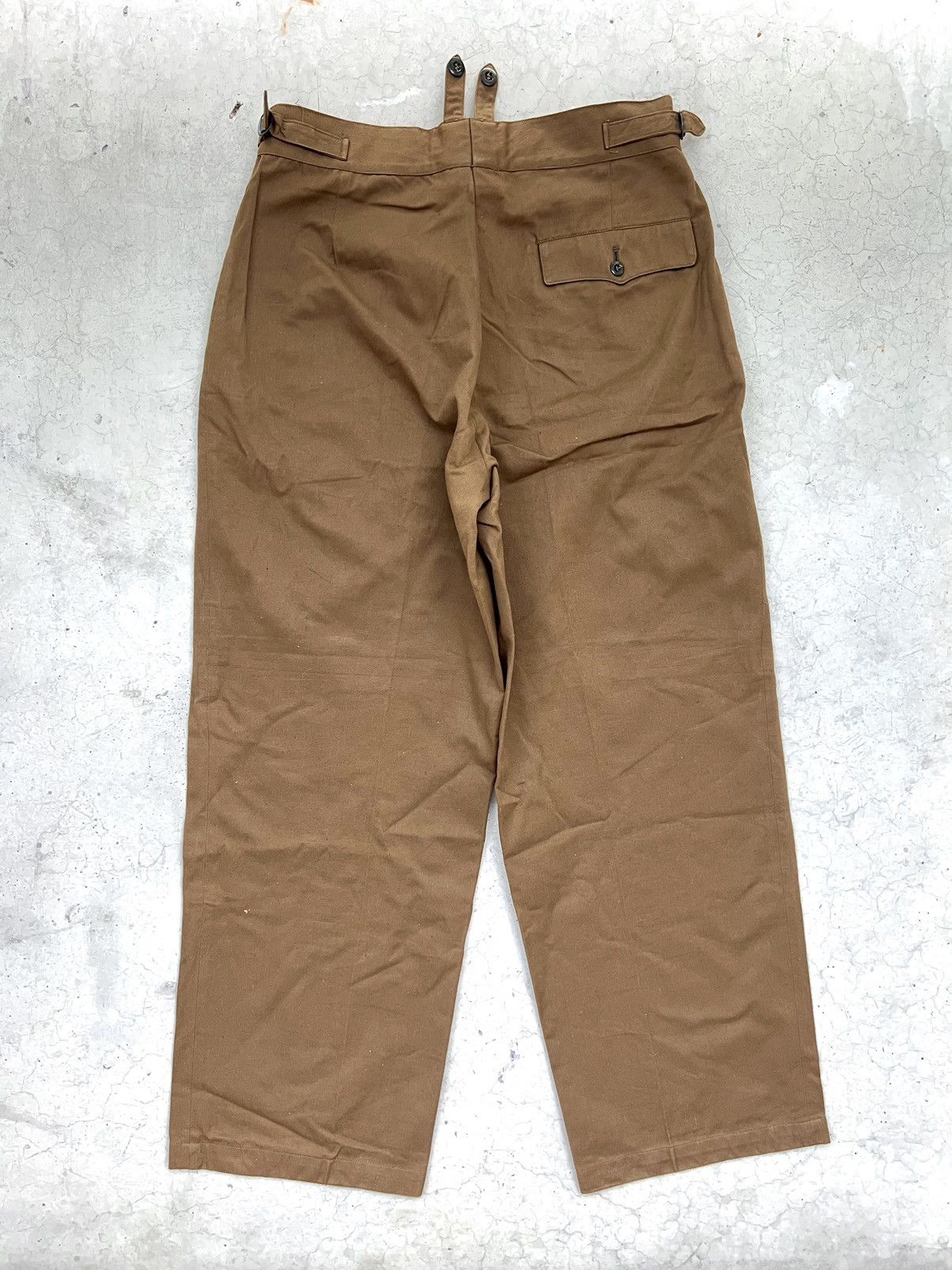 Vintage 40s - 60s Military Trousers Vintage Baggy Pants Flared Army Size US 32 / EU 48 - 2 Thumbnail