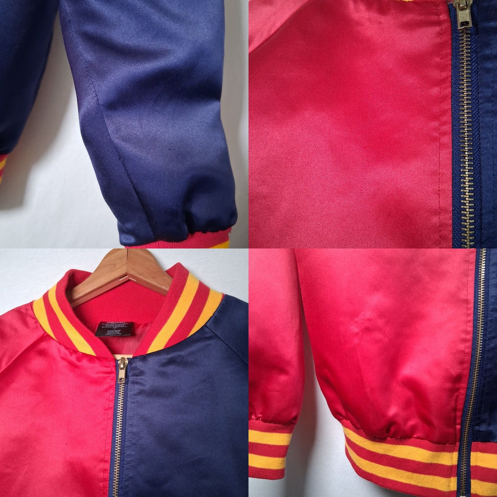 Vintage VINTAGE Batman Harley Quinn Property Of Joker Satin Bomber Jacket S Red Blue DC Comics Size S / US 4 / IT 40 - 9 Thumbnail