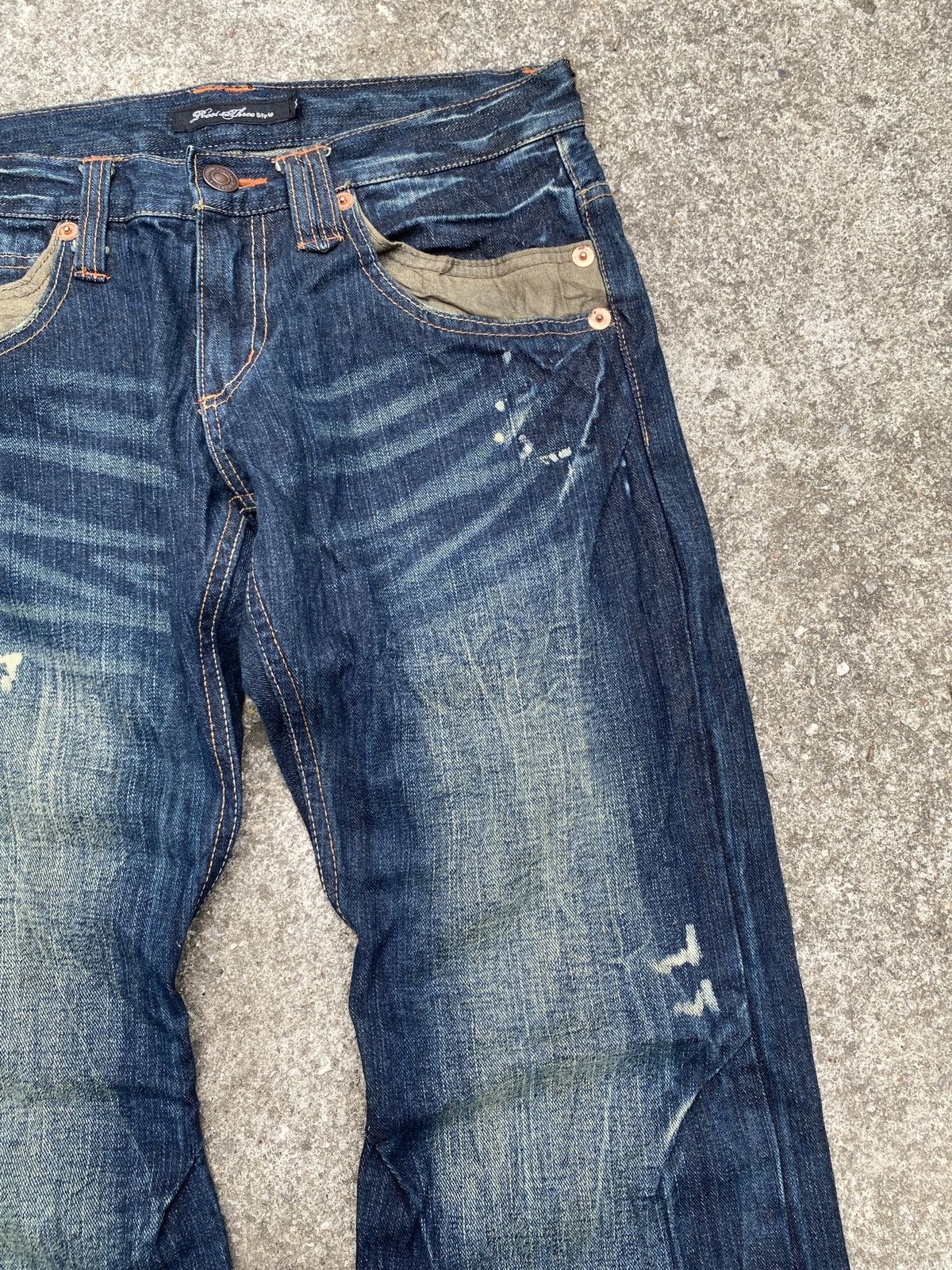 If Six Was Nine × Japanese Brand × Tornado Mart Root Three Japan Claw Mark Design Flare Denim Size US 30 / EU 46 - 7 Thumbnail
