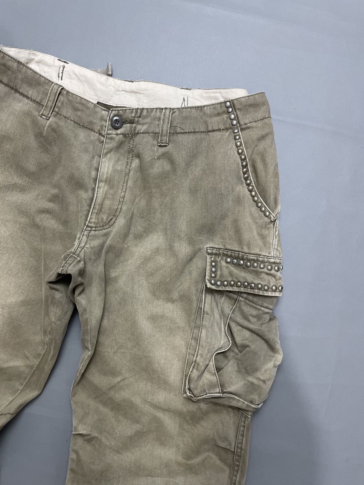 If Six Was Nine Japanese Brand bondage Studded cargo Pants Seditionaries Size US 36 / EU 52 - 3 Thumbnail