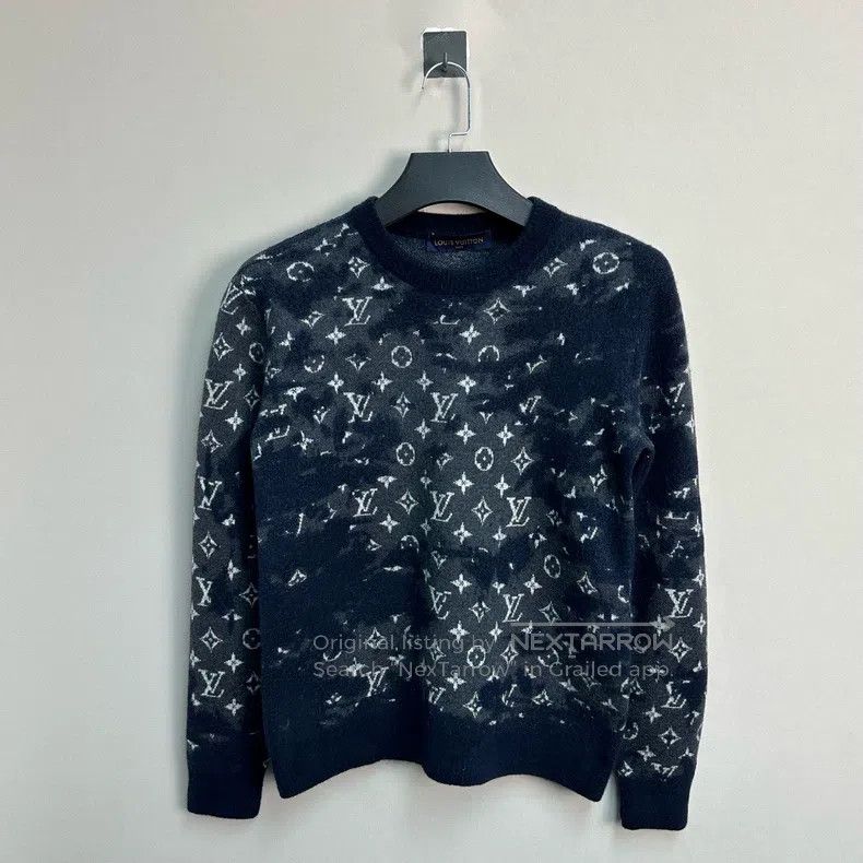 Louis Vuitton Camo full print Jersey sweater