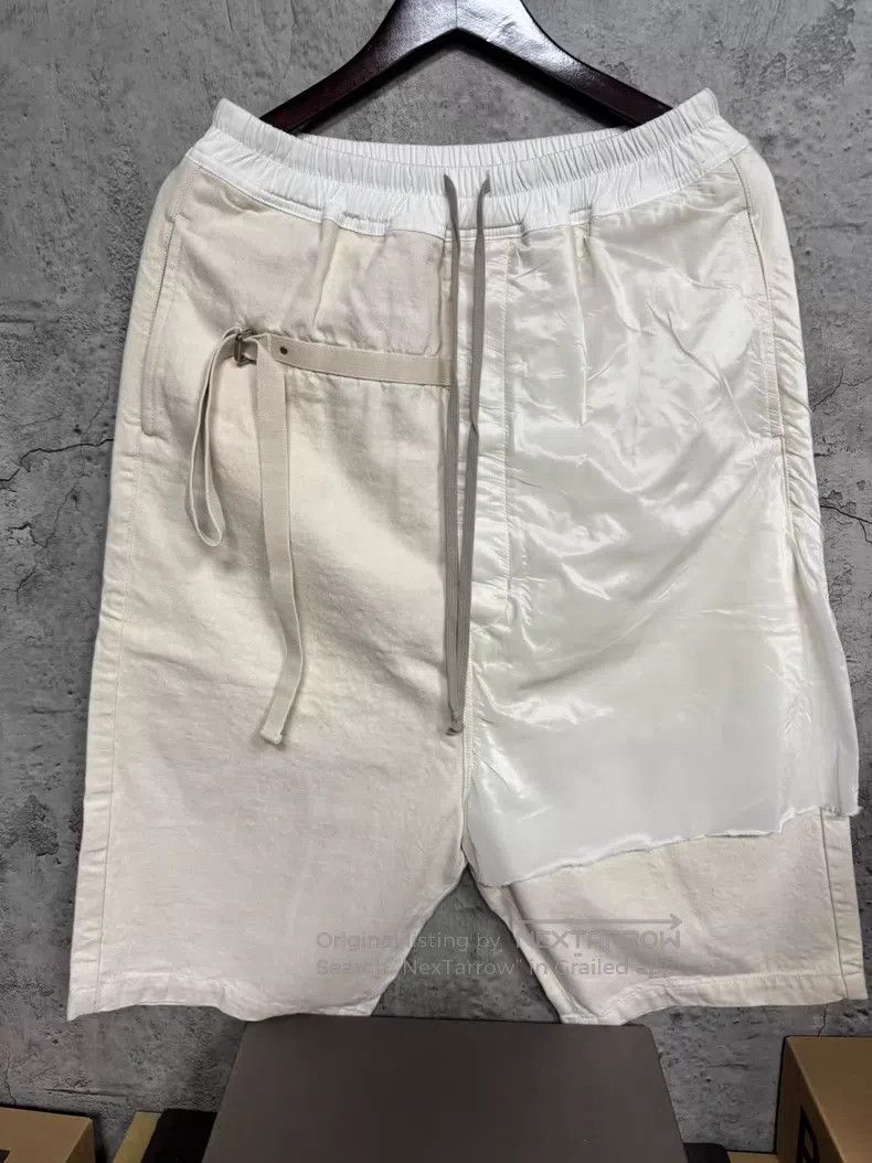 Rick Owens Rick Owens size s 19ss White Cotton Asymmetric Patch Silk S Size US 28 / EU 44 - 5 Thumbnail