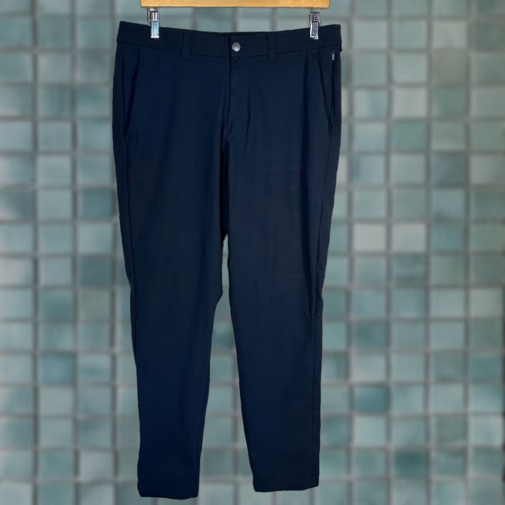 Lululemon Lululemon Commission Slim Fit Pants Mens 34 Navy Blue Chino Trousers 5-Pocket Casual Workwear Size US 33 - 1 Thumbnail