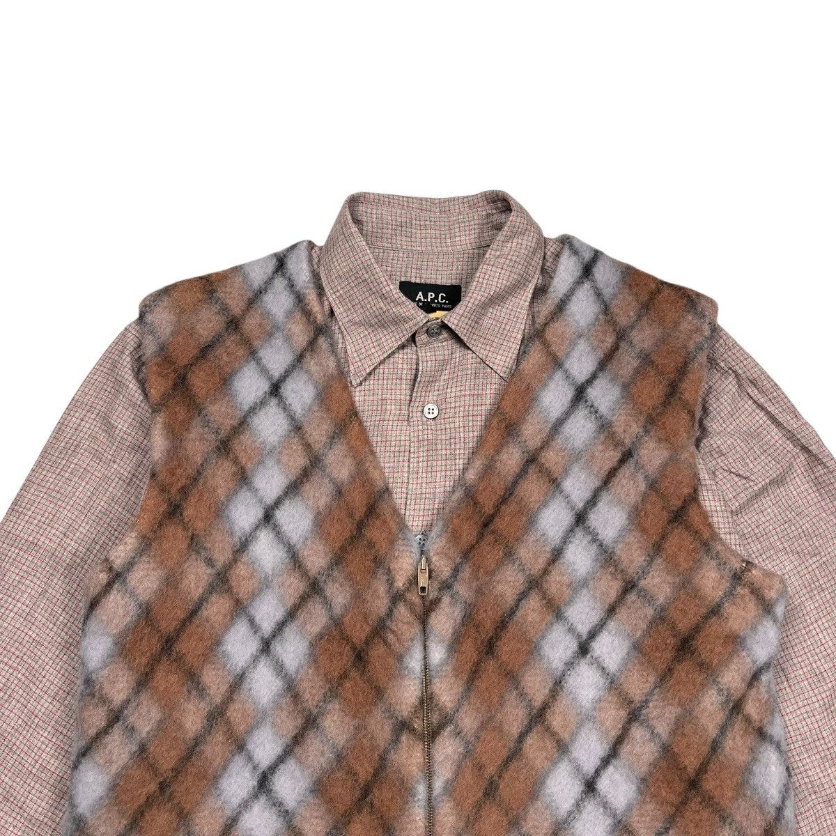 A.P.C. A.P.C Rue De Fleurus Paris Vest Wool Size US M / EU 48-50 / 2 - 2 Thumbnail