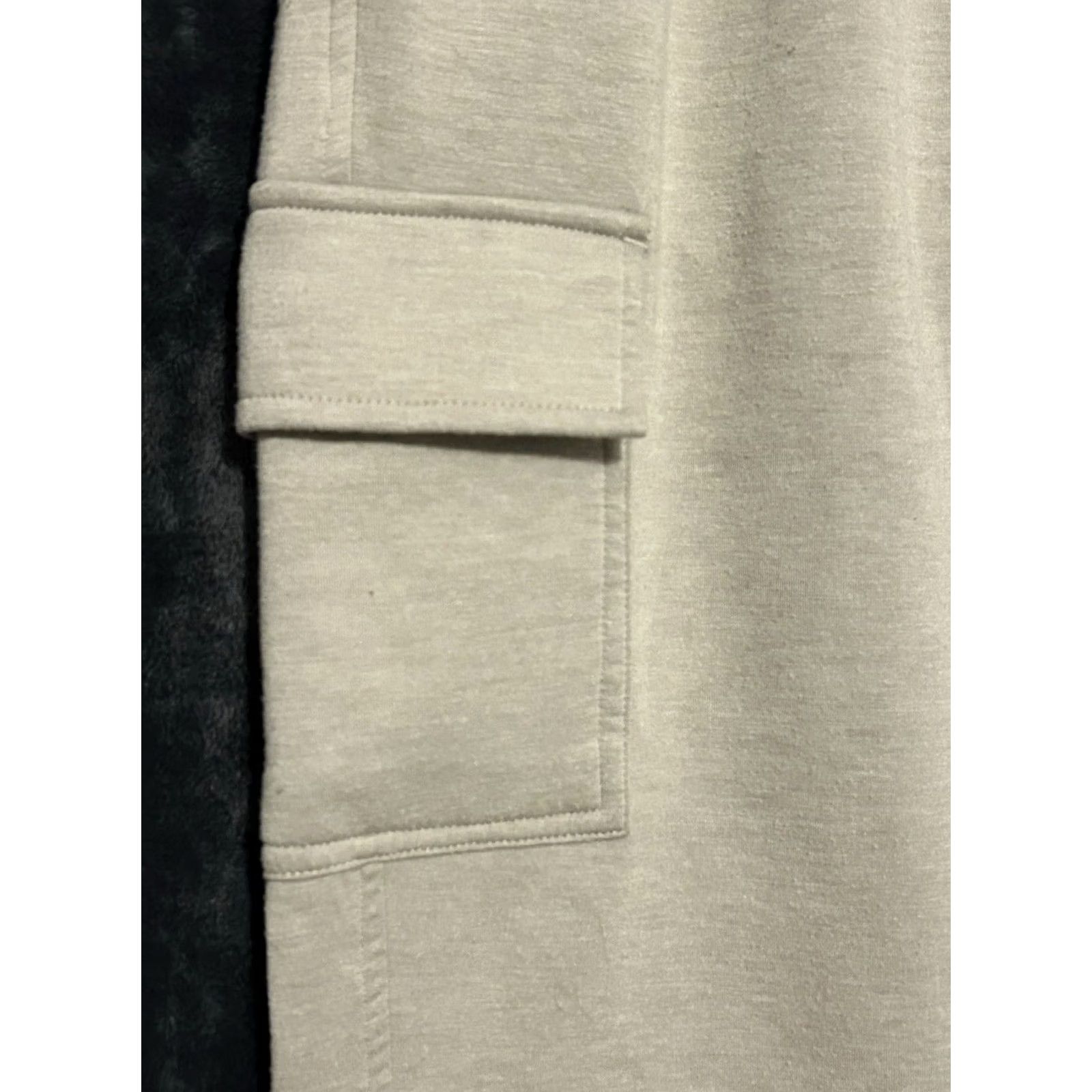 Vintage Yogalicious Jogger Pants Women Medium Tan Elastic Waist Cargo Pockets Knit 26 Inseam Size 32" / US 10 / IT 46 - 5 Thumbnail