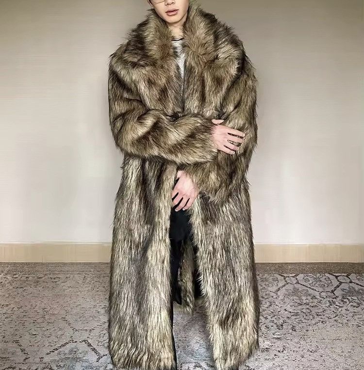 Other Faux Fur Designer Streetwear Maxi Winter Warm Men’s Coat Size US XL / EU 56 / 4 - 2 Thumbnail