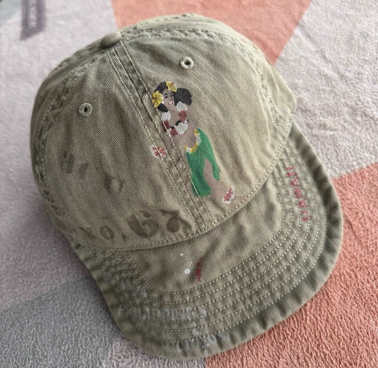 Polo Ralph Lauren Ralph Lauren Polo RL Hawaii Base Graffiti Military Cap K22 Size ONE SIZE - 2 Thumbnail
