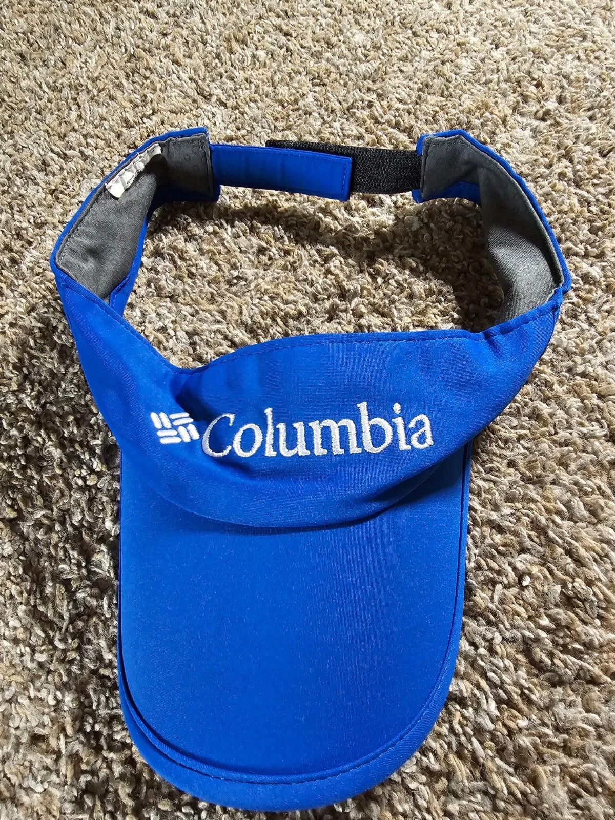 Columbia Columbia Visor Hat Mens Golf One Size Cap Blue Beach Outdoor Size ONE SIZE - 1 Thumbnail