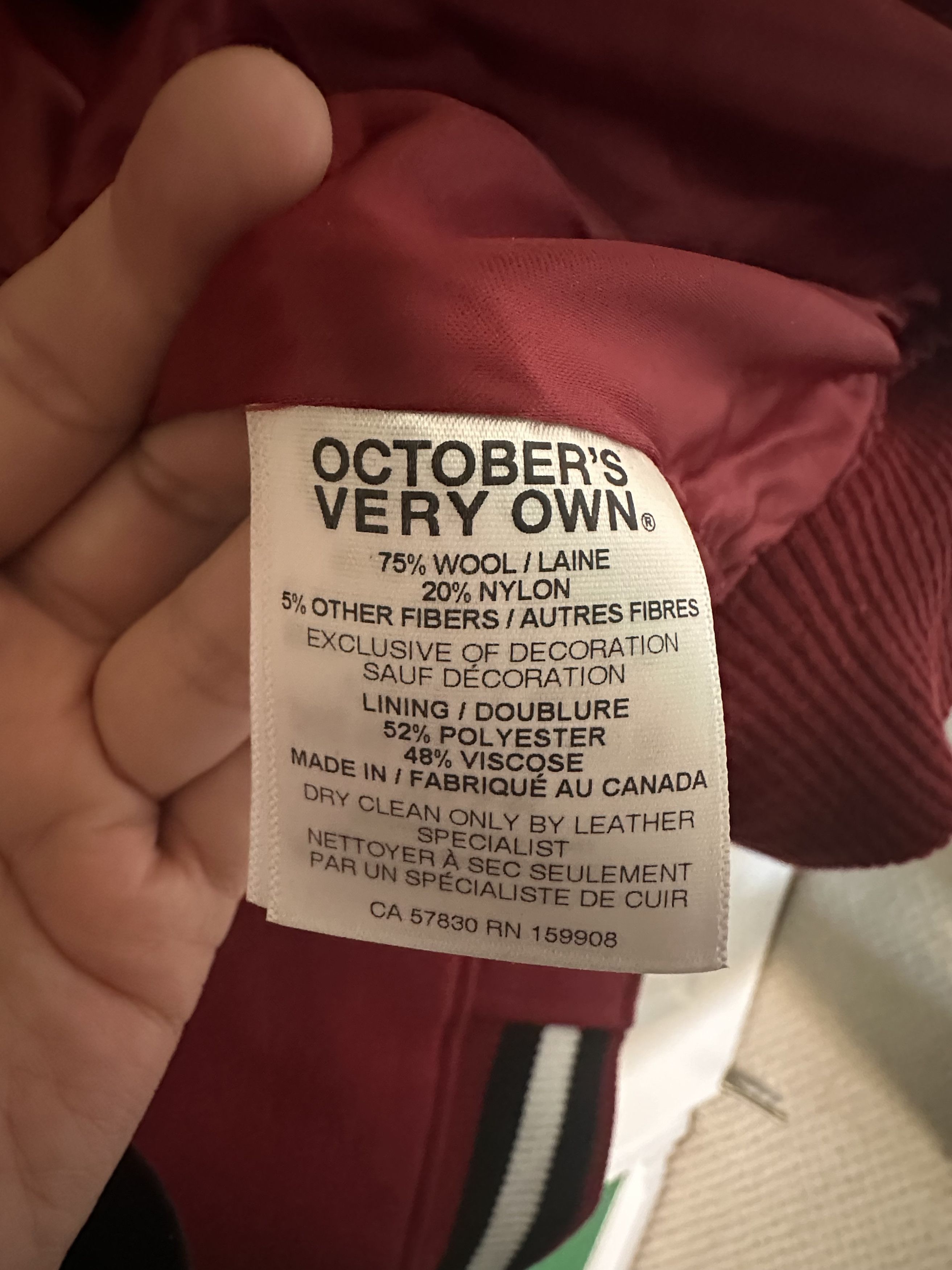 Drake × October's Very Own October’s Very Own x NBA Miami Heat Varsity Jacket - Medium Size US M / EU 48-50 / 2 - 15 Thumbnail