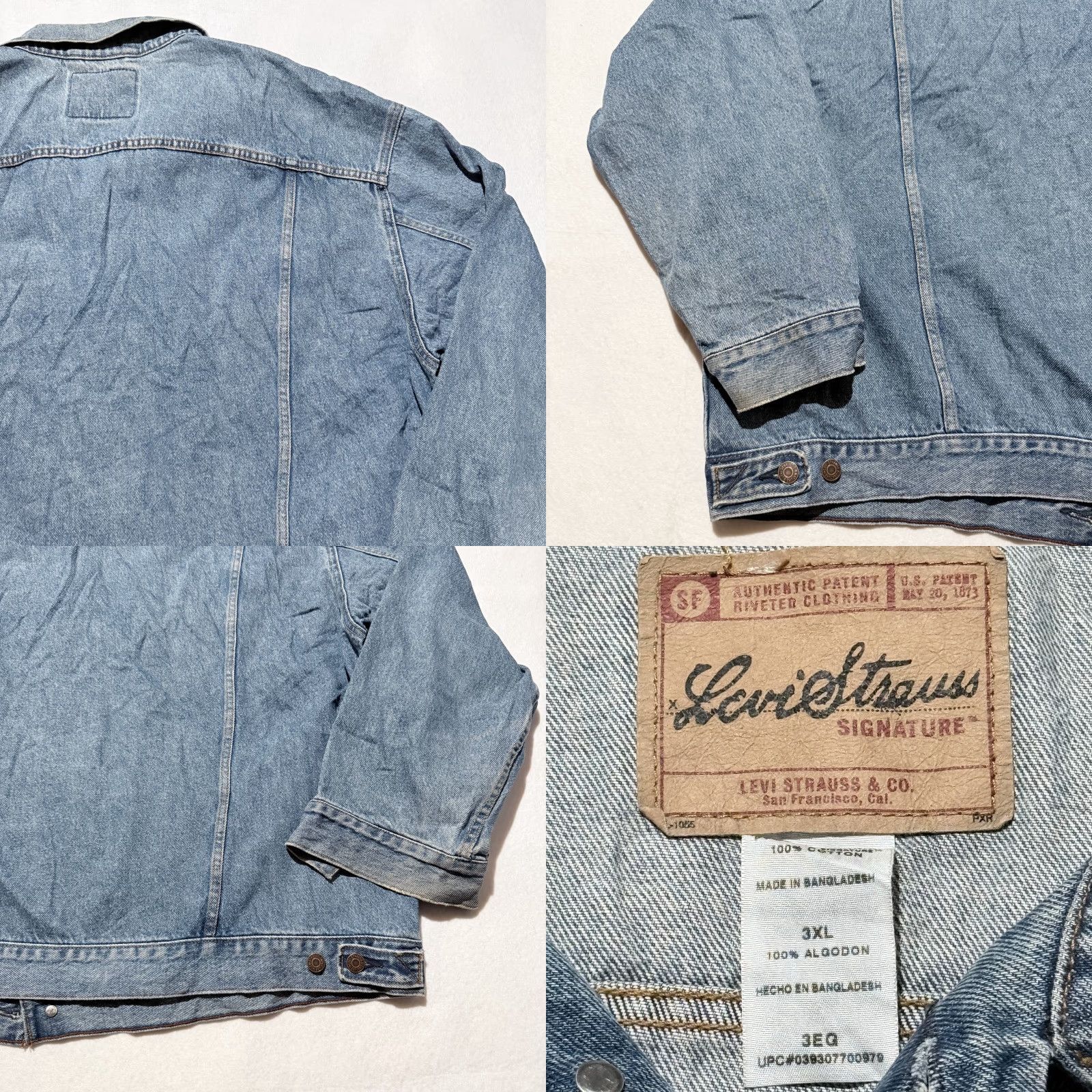 Levi's VINTAGE Levi Strauss Signature Trucker Jacket Men's Blue Denim Western Classic - 3XL Size US XXL / EU 58 / 5 - 8 Thumbnail