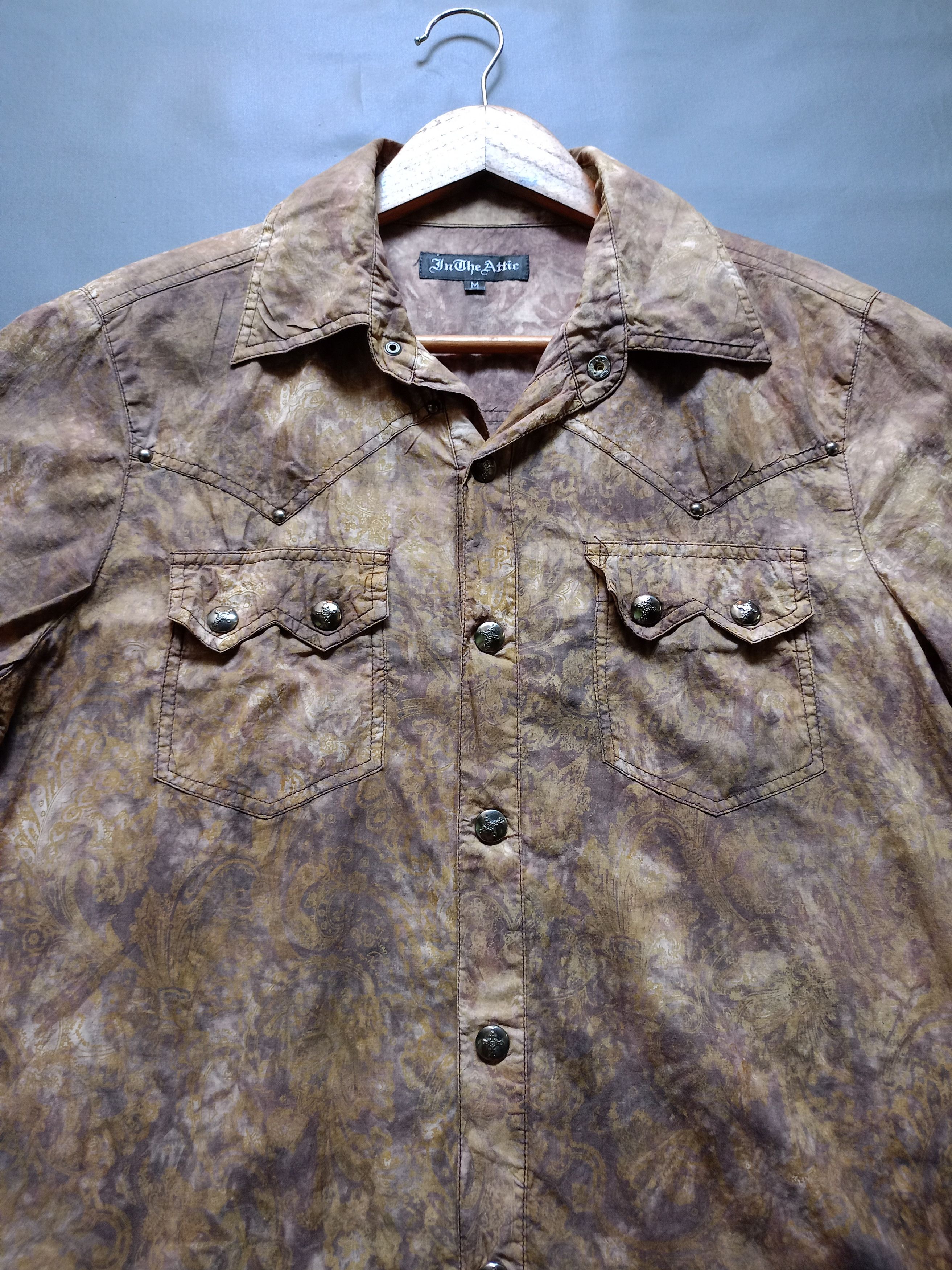 In The Attic 2000s In the Attic Paisley shirts style ifsixwasnine kmrii Size US M / EU 48-50 / 2 - 2 Thumbnail
