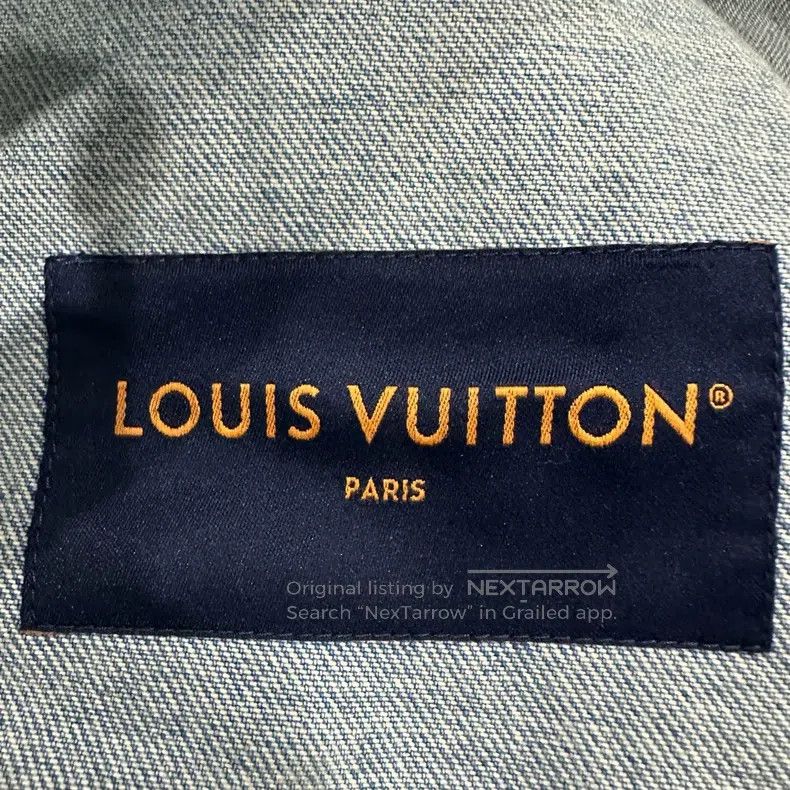 Louis Vuitton Louis Vuitton Checkerboard Full Logo Denim Jacket Size US S / EU 44-46 / 1 - 3 Thumbnail