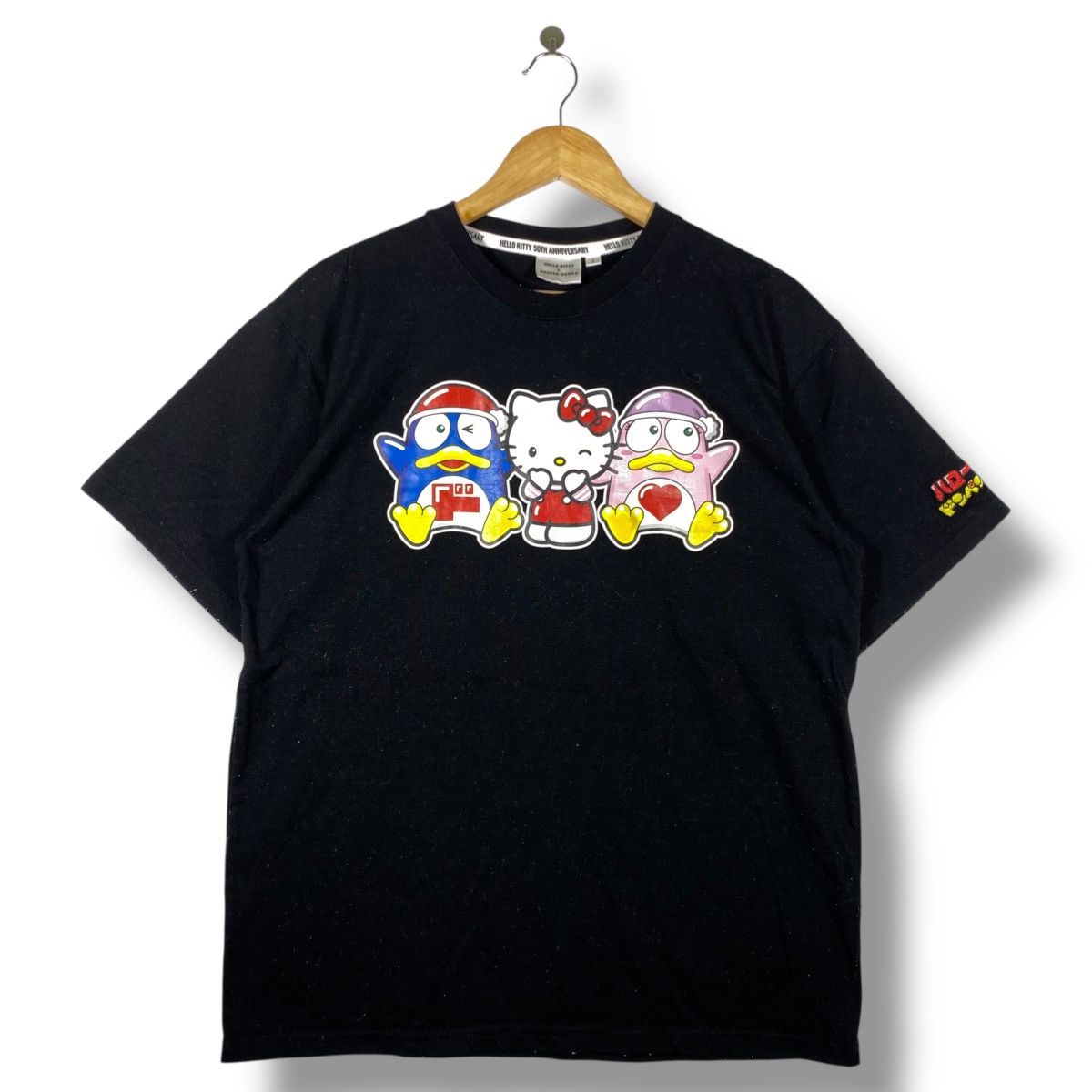 Anime × Cartoon Network × Japanese Brand HELLO KITTY x DONPEN Donko 50th Anniversary Cartoon Tee Size US L / EU 52-54 / 3 - 1 Thumbnail