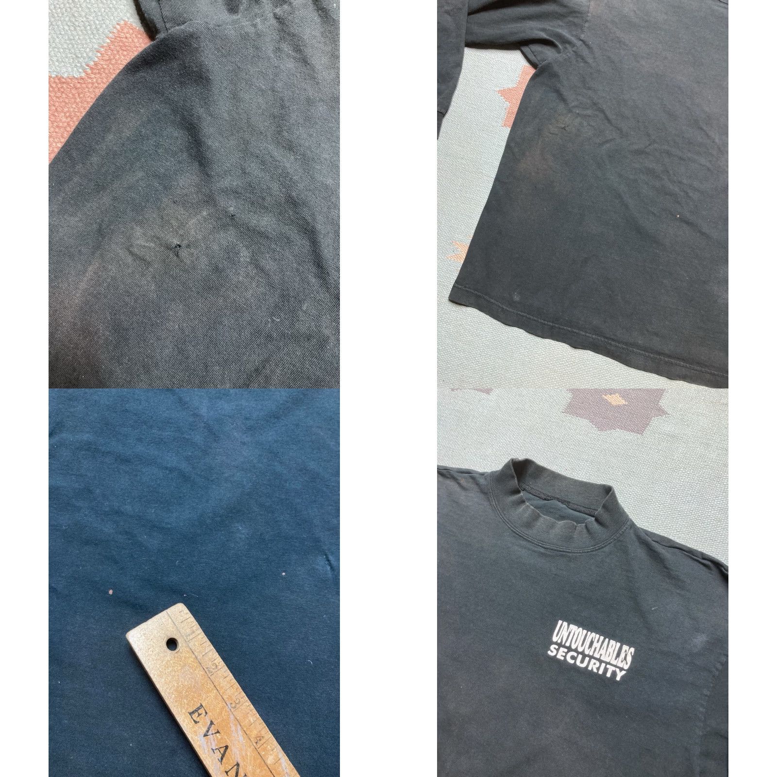 Vintage VINTAGE long sleeve t shirt Untouchables Security Ska Punk Band Ramones XXL Shirt Men Black 2XL Size US XXL / EU 58 / 5 - 8 Thumbnail