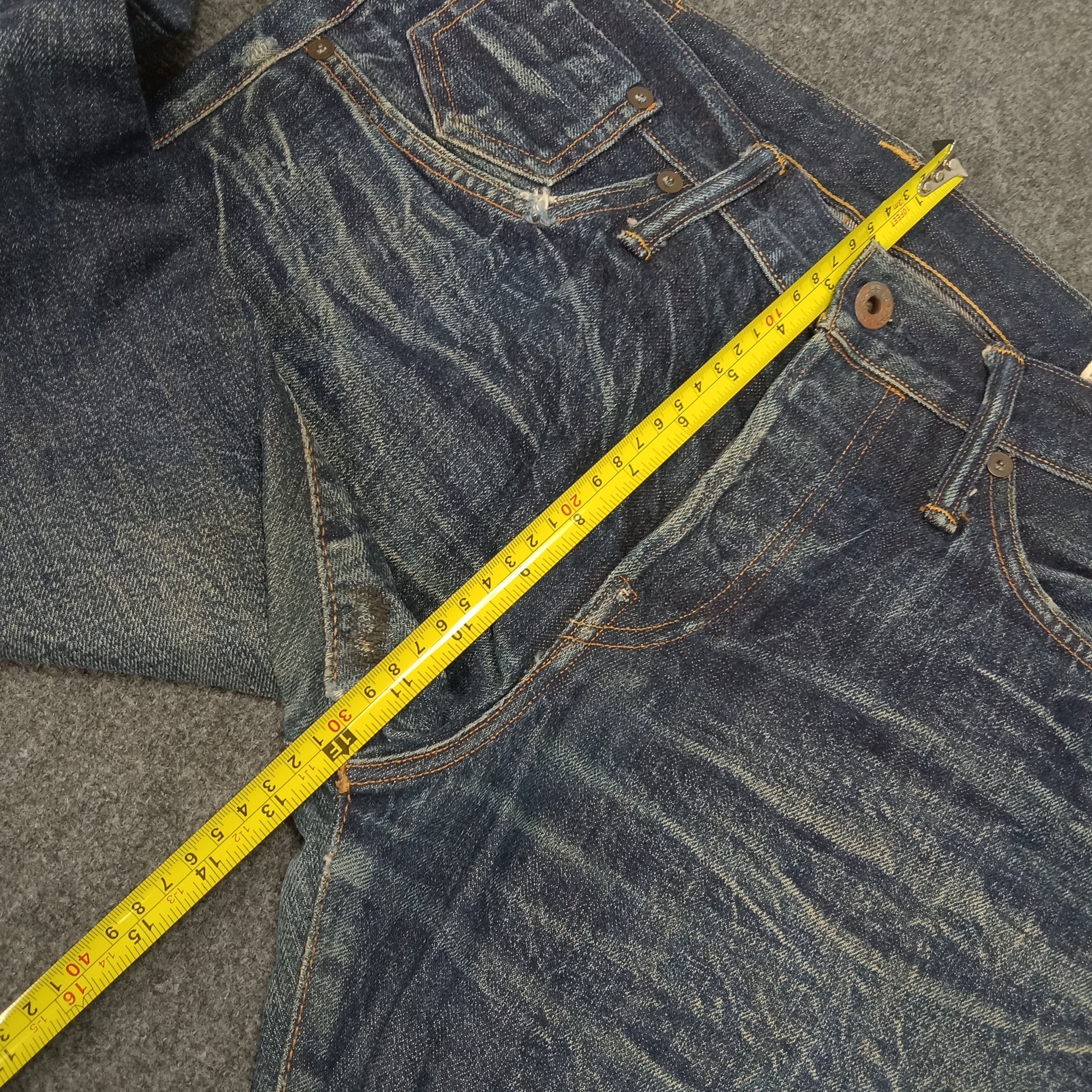 Evisu Evisu No 5 Selvedge Custom Art Daicock Denim Jeans Size US 31 - 11 Thumbnail