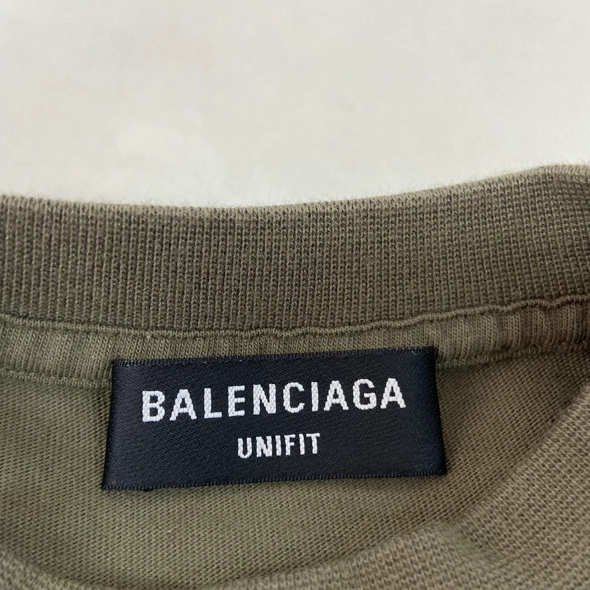 Balenciaga Balenciaga Green Logo Oversized Short Sleeve Tee 2 Size US M / EU 48-50 / 2 - 6 Thumbnail