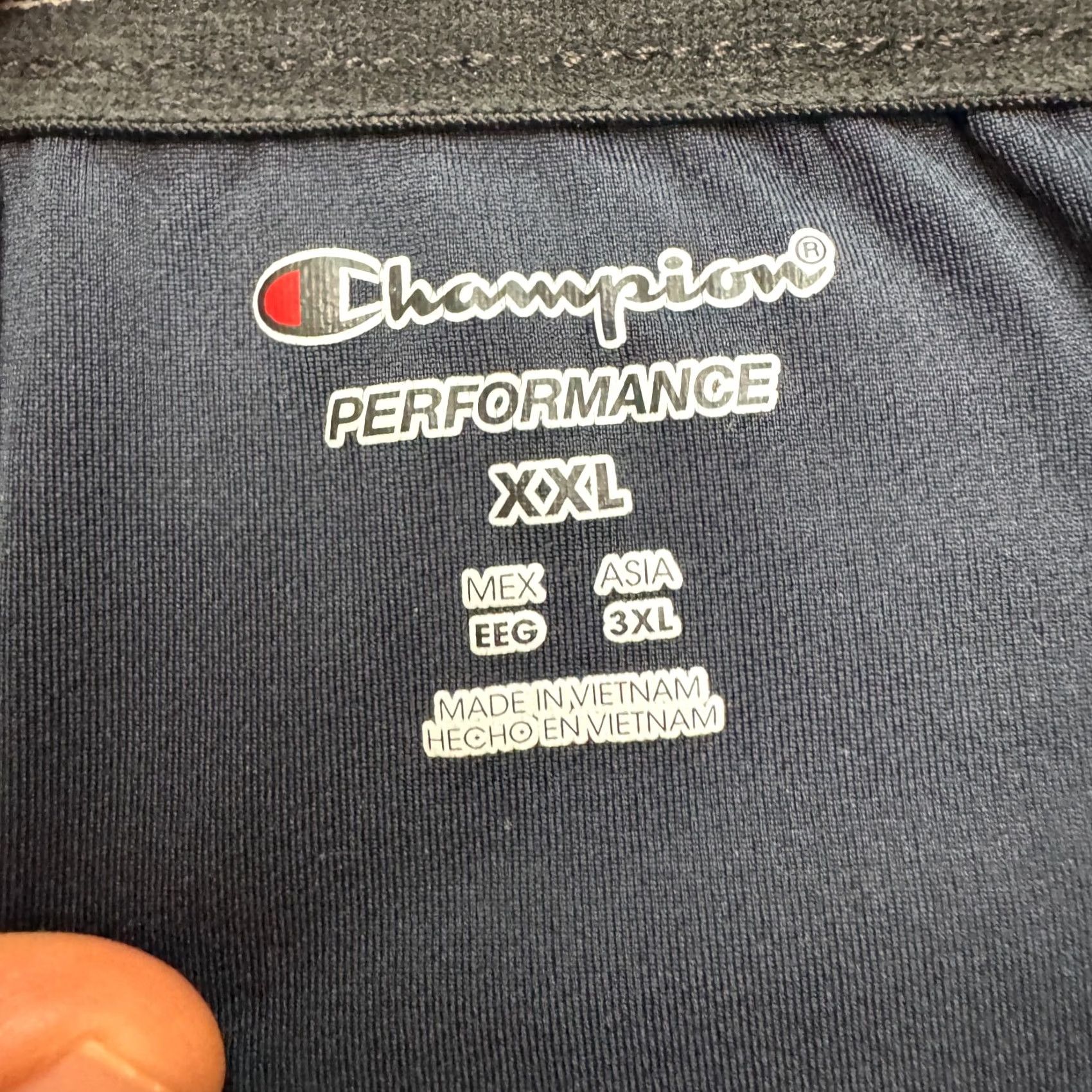 Champion Champion Performance Cotton Jersey Shorts Mens XL Navy Blue Athletic Cotton Shorts Men XL Navy Blue Breathable Pockets 9in Inseam Athletic Size US XL / EU 56 / 4 - 4 Thumbnail