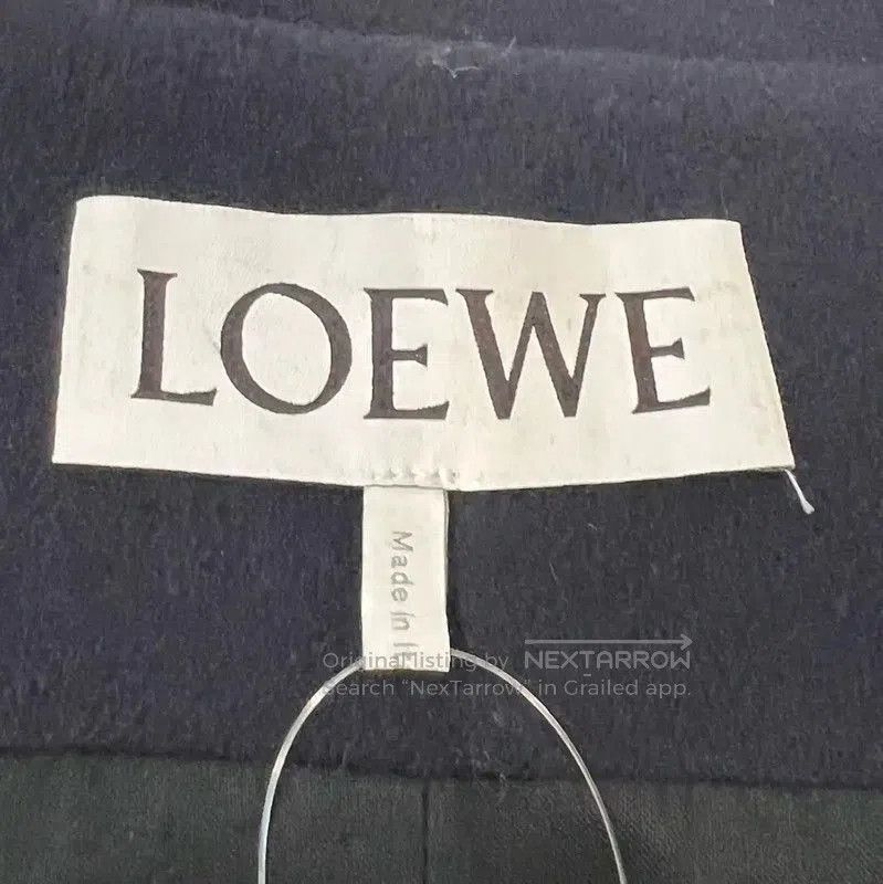 Loewe Loewe Women's Navy Wool Coat . Size L / US 10 / IT 46 - 3 Thumbnail