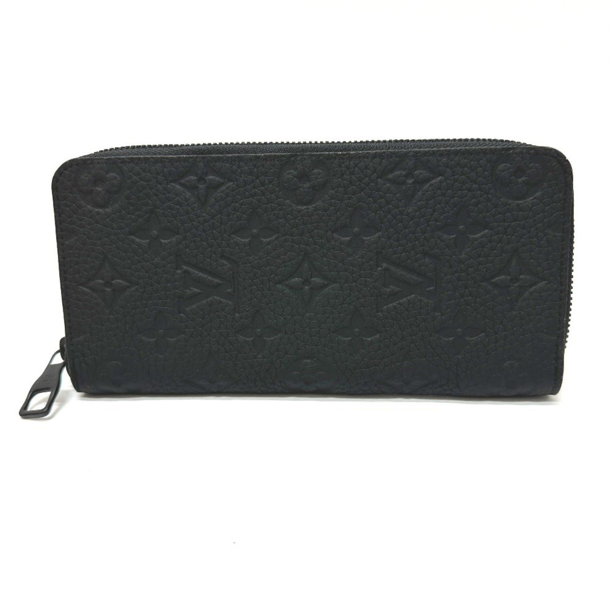 Louis Vuitton LOUIS VUITTON M69047 Monogram Zippy Wallet Vertical Long Taurillon Leather Men's Black Size ONE SIZE - 1 Thumbnail