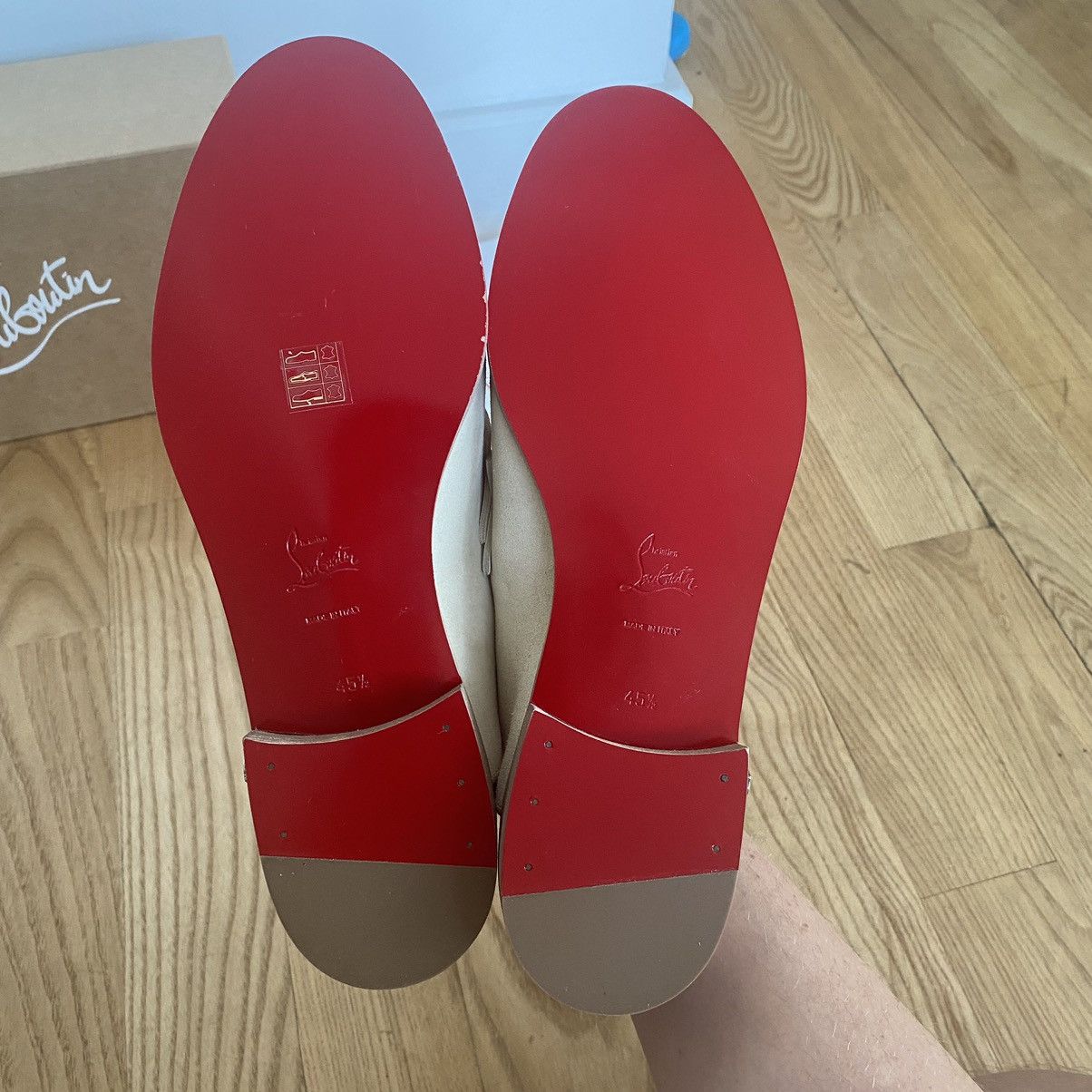 Christian Louboutin Christian Louboutin Penny Sand Tan Suede Croc Loafers Shoes Size US 12.5 / EU 45-46 - 9 Thumbnail