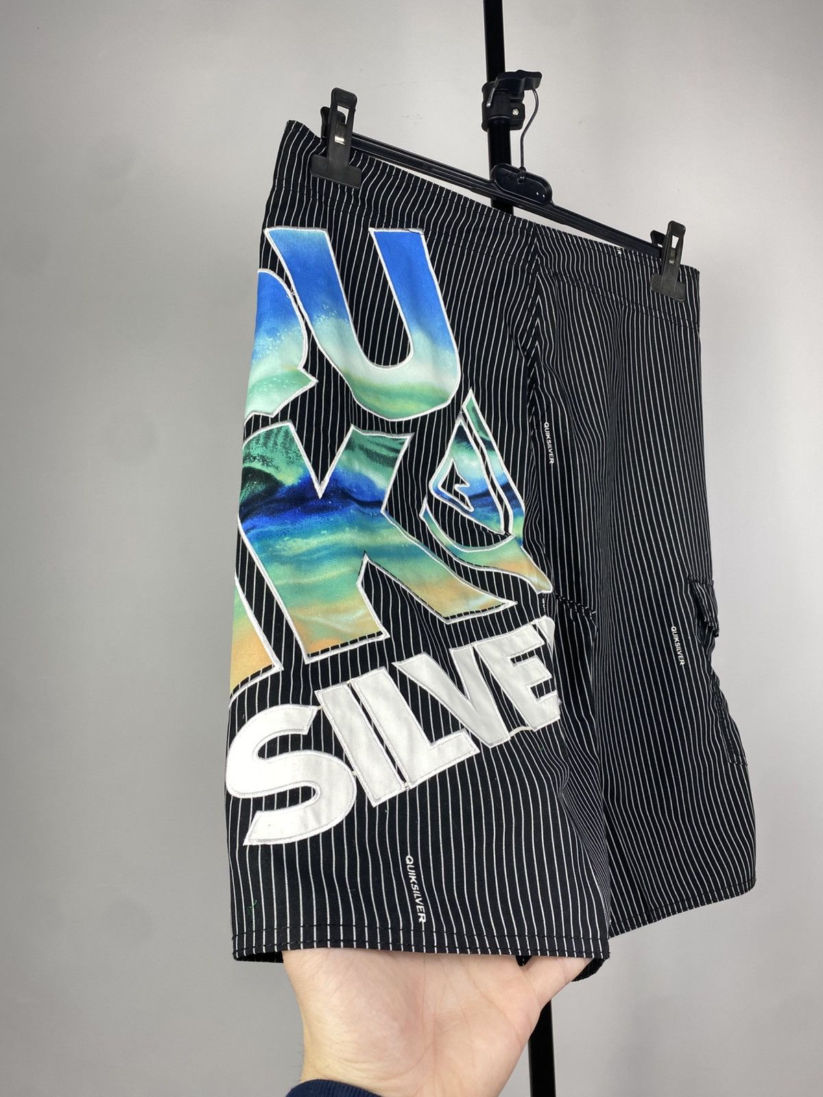 Quiksilver × Vintage Vintage Quicksilver OVER PRINT Japanese Surf style Shorts Size US 32 / EU 48 - 8 Thumbnail
