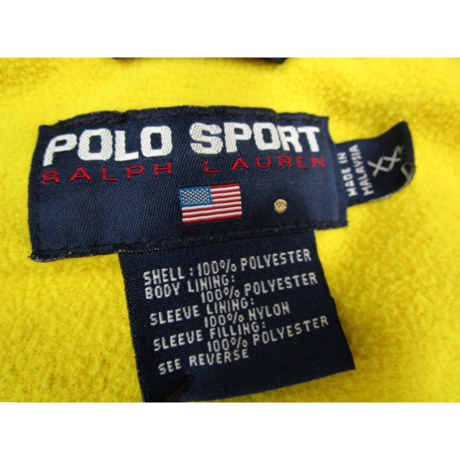 Polo Ralph Lauren VINTAGE Polo Ralph Lauren Sport Coat Mens 2XL Navy Hooded Fleece Parka Size US XXL / EU 58 / 5 - 3 Thumbnail