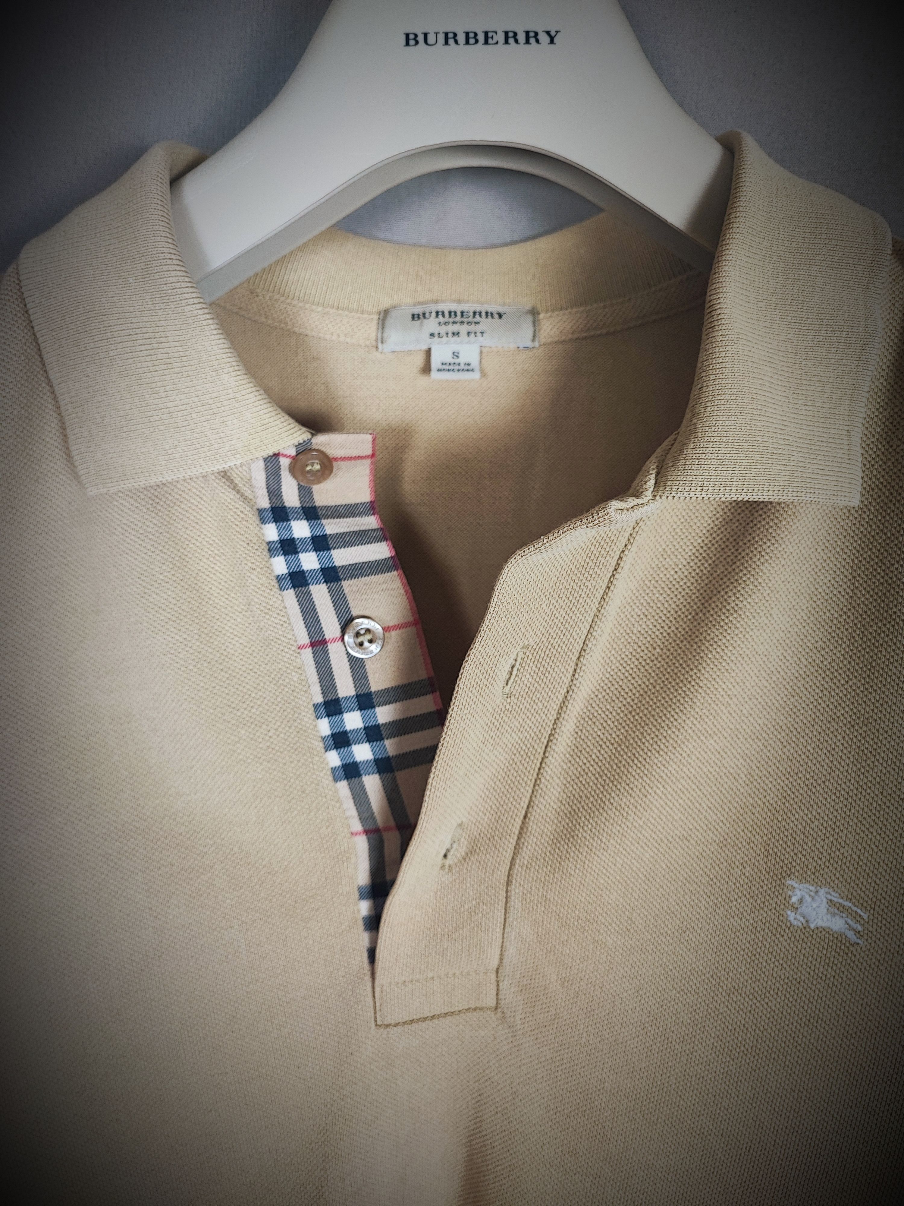 image of Burberry Polo S Tan, Men's (Size Small)