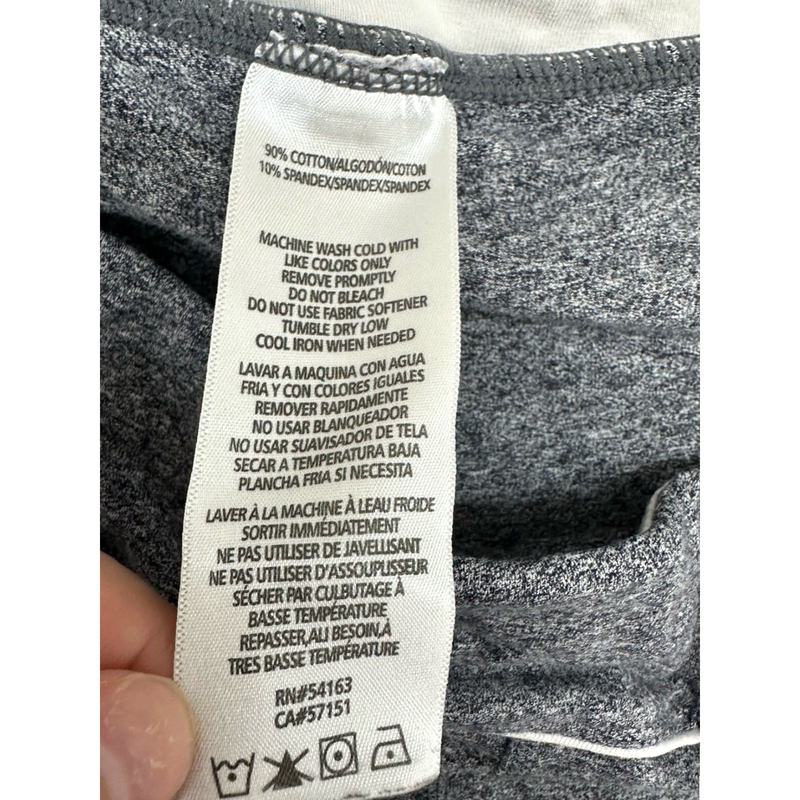 Tommy Hilfiger Tommy Hilfiger Sport Capris Leggings Size Medium Gray Logo Shirt Women Capri Regular Cotton Spandex Breathable Size 32" / US 10 / IT 46 - 4 Thumbnail